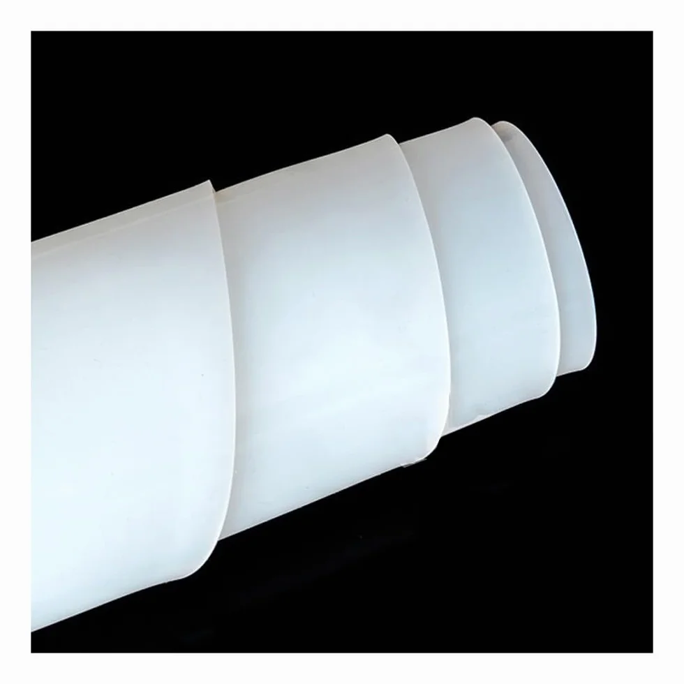 Silicone Film, 0.1mm/ 0.2mm/ 0.3mm/ 0.5mm/ 0.8mm Silicone Rubber Sheet 500mm Width 500mm Length Transparent Silicone Film (Color : Transparent, Size : 500X500x0.4mm)