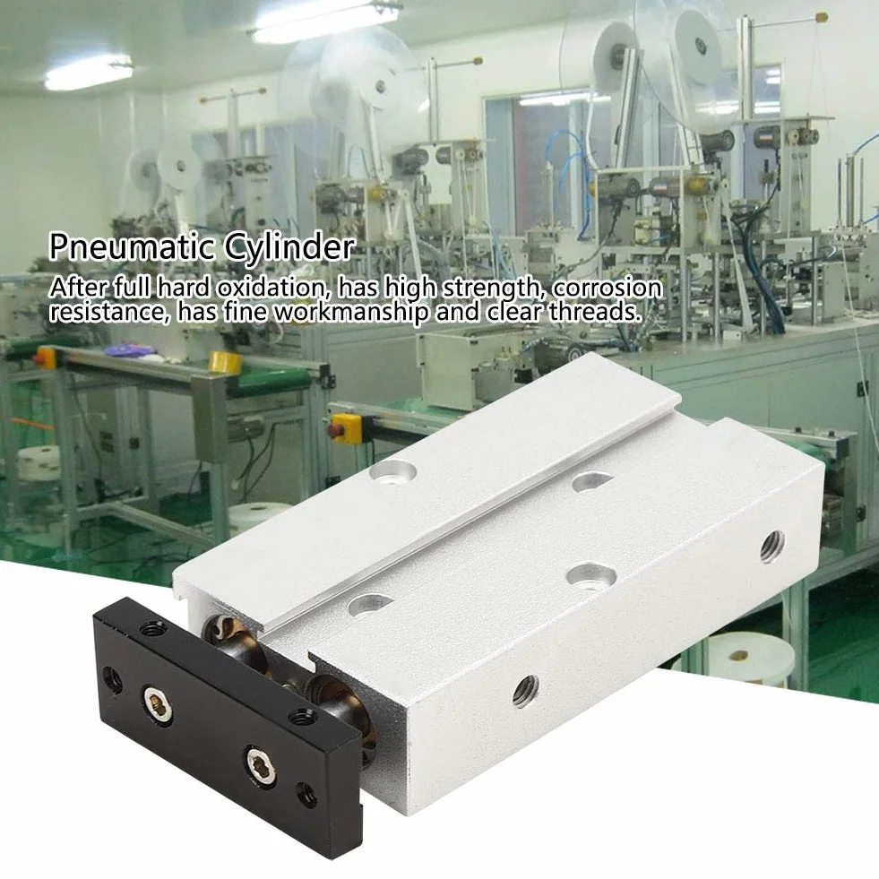 Cylinder TN10 Podwójny Pręt Podwójnego Działania Aluminiowy Pneumatyczny (TN10X50)