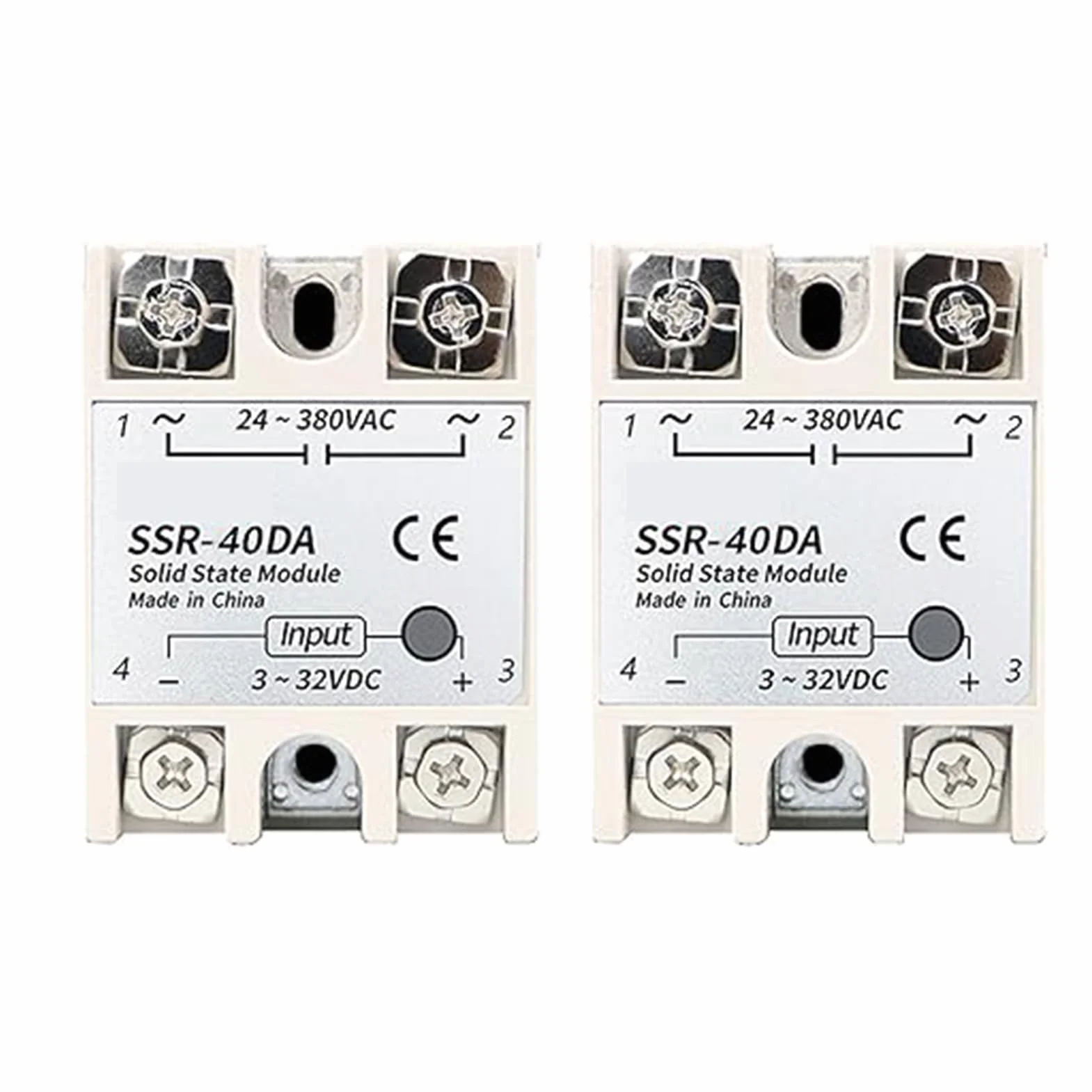 CAM2 Przekaźnik półprzewodnikowy SSR-40DA 40A 24-380VAC 3-32V DC Montaż na panelu