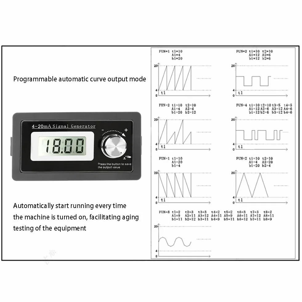 Pętla prądu - wysoka dokładność 4-20 mA generator sygnału dwuprzewodowy test przetwornika