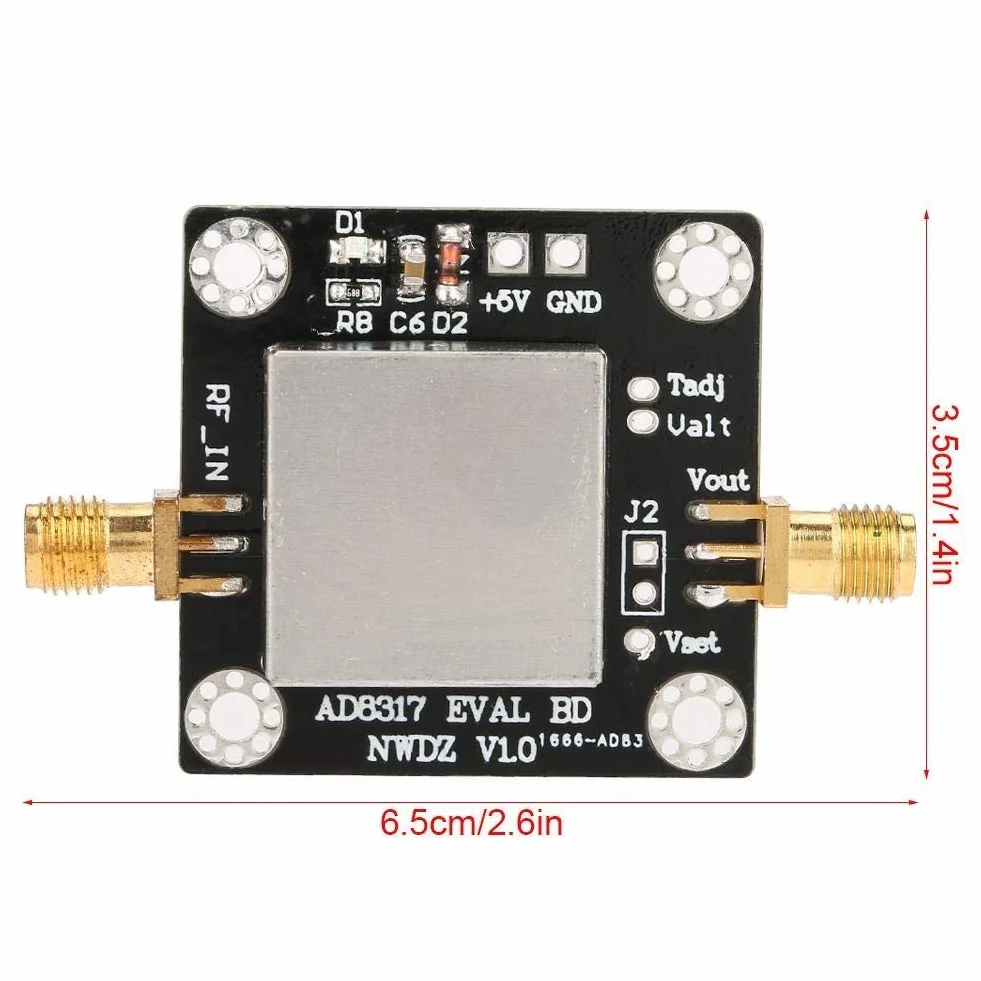 KSTE AD8317 1M-10GHz 60dB RF watomierz detektor logarytmiczny kontroler