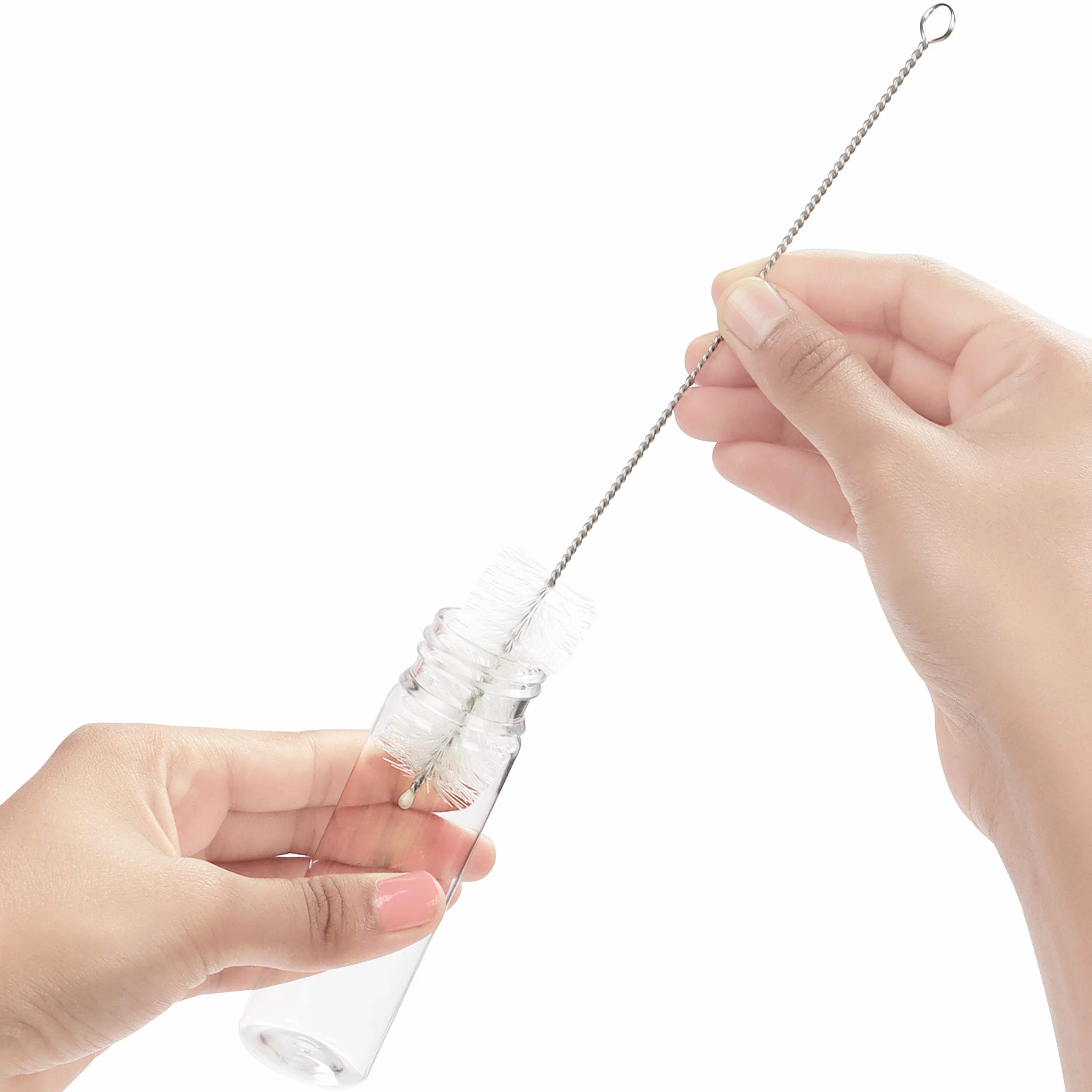 Kurtzy Przezroczyste Plastikowe Probówki z Zakrętką i Szczotką do Czyszczenia (25-Pak) - 50 ml - Probówki Wielokrotnego Użycia do Przechowywania Słodyczy, Próbek, Płynów, Soli do Kąpieli i Kwiatów