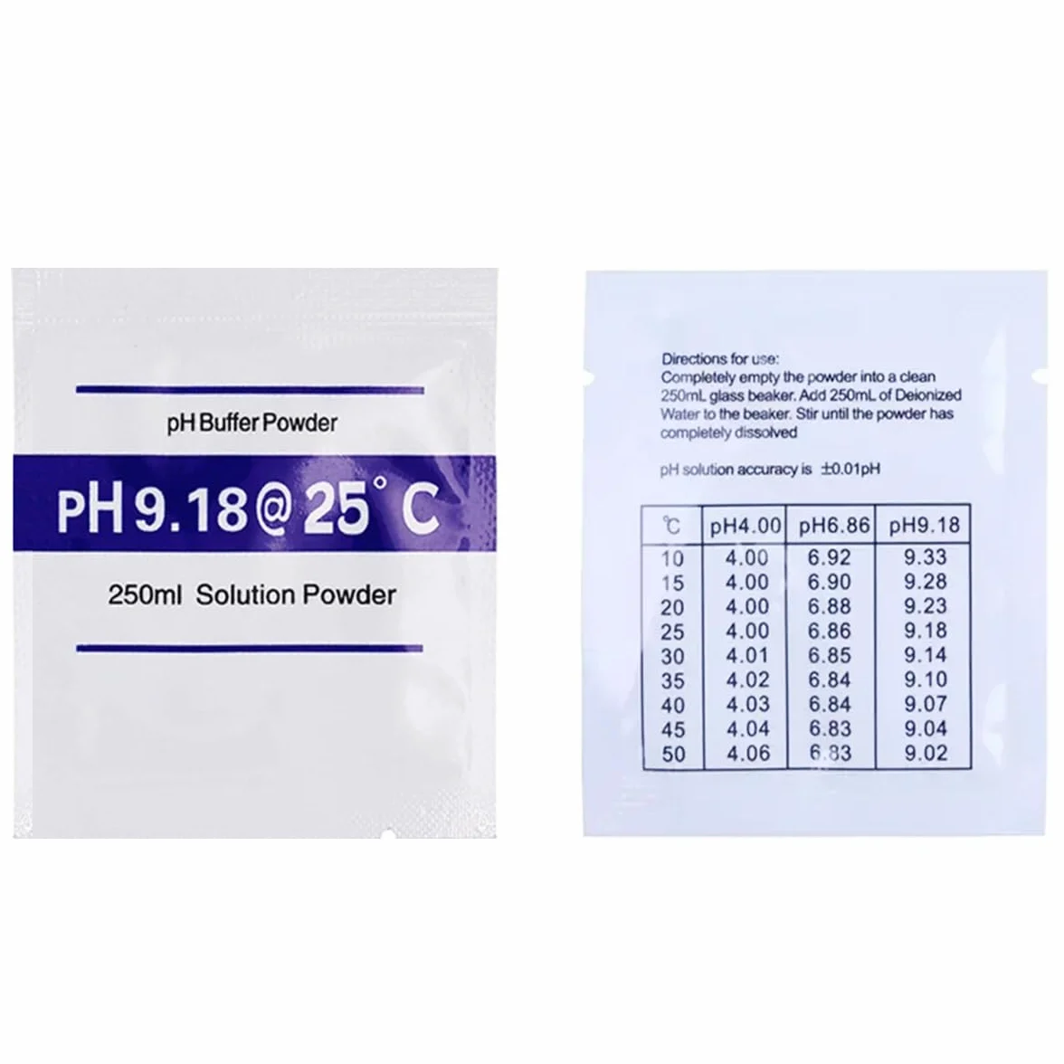 15x proszek kalibracyjny do mierników pH 4.00 | 6.86 | 9.18, proszek kalibracyjny pH, zestaw do kalibracji buforów pH