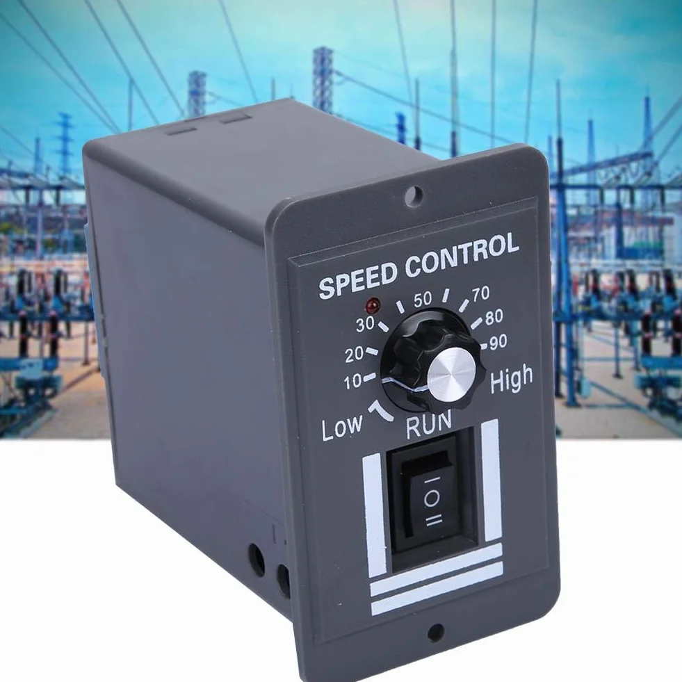 Regulator Prędkości Silnika, Dc 12-60 V 40A Pwm Szczotkowany Regulator Prędkości Silnika Regulowany Sterownik Silnika Przełącznik Cofania