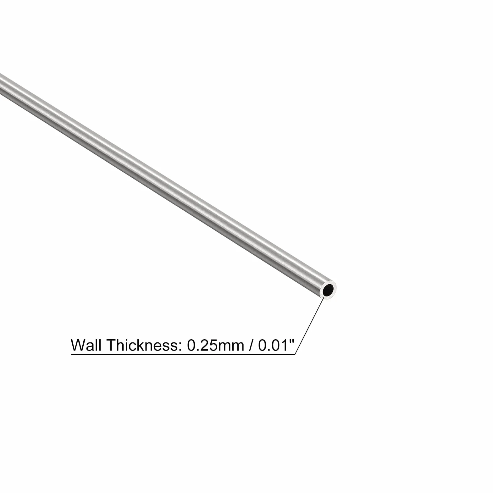 QUARKZMAN 304 Rura kapilarna ze stali nierdzewnej OD 2mm x 0,25mm 250mm 3 szt