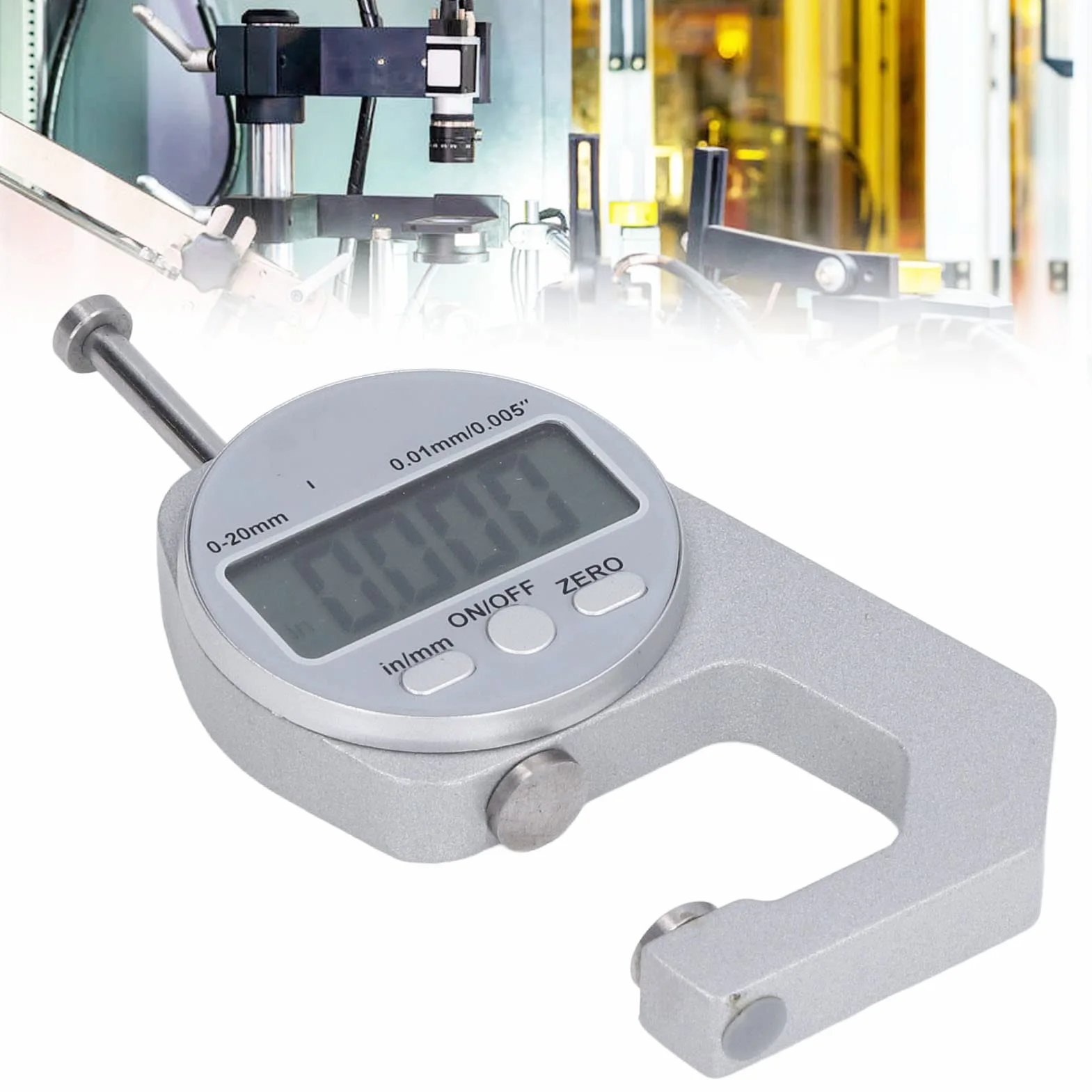 Grubościomierz Cyfrowy 0-20mm Elektroniczny z Wyświetlaczem LCD do Metalu