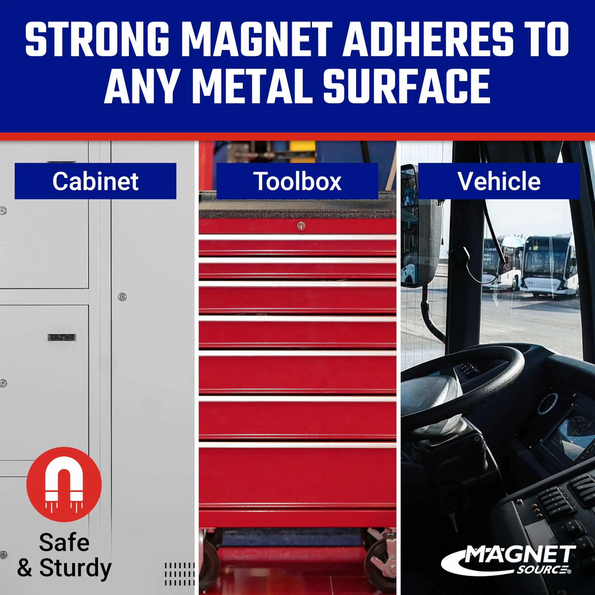 Master Magnetics uchwyt magnetyczny na kubek – trzymaj swój ulubiony napój w zasięgu ręki, średnica wewnętrzna 8,4 cm, wysokość 11,7 cm, czarny, 7583.