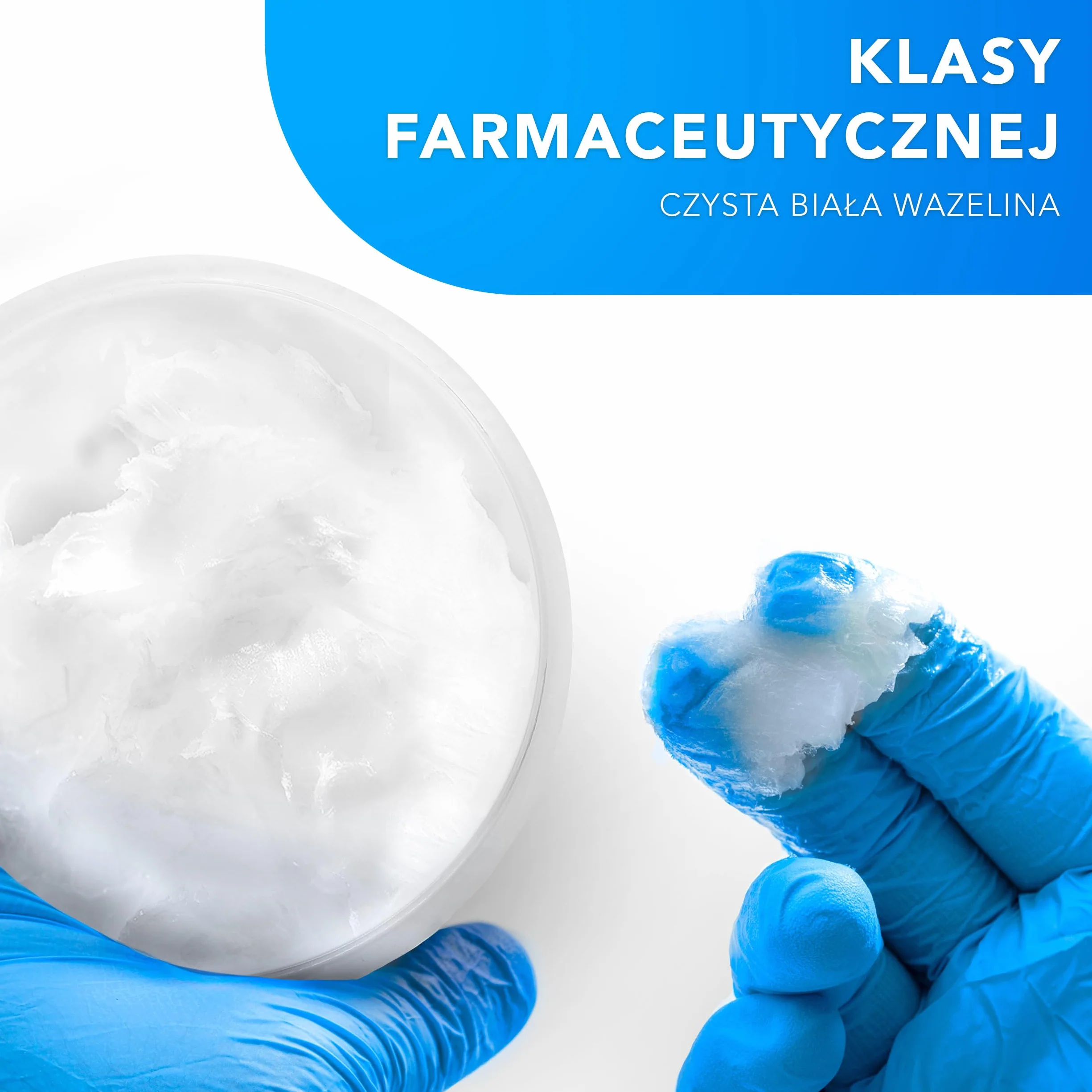 AIESI Czysta biała wirująca wazelina F.U. Słoik 1 kg do użytku medycznego dermatologicznego