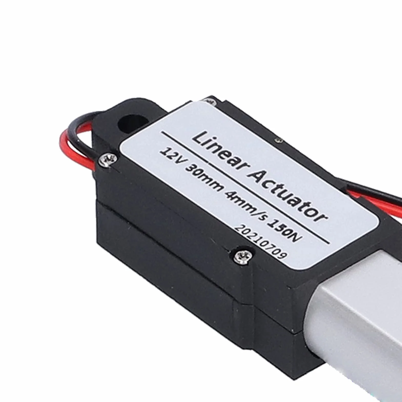 Mini Elektryczny Siłownik Liniowy Skok 30mm, 12 V DC Wodoodporny Siłownik Ruchu, na sofę Fotel do Masażu Stolik Pod Telewizor Szafka Podnośnik Okna (Skok 30mm-8mm/s-70N)