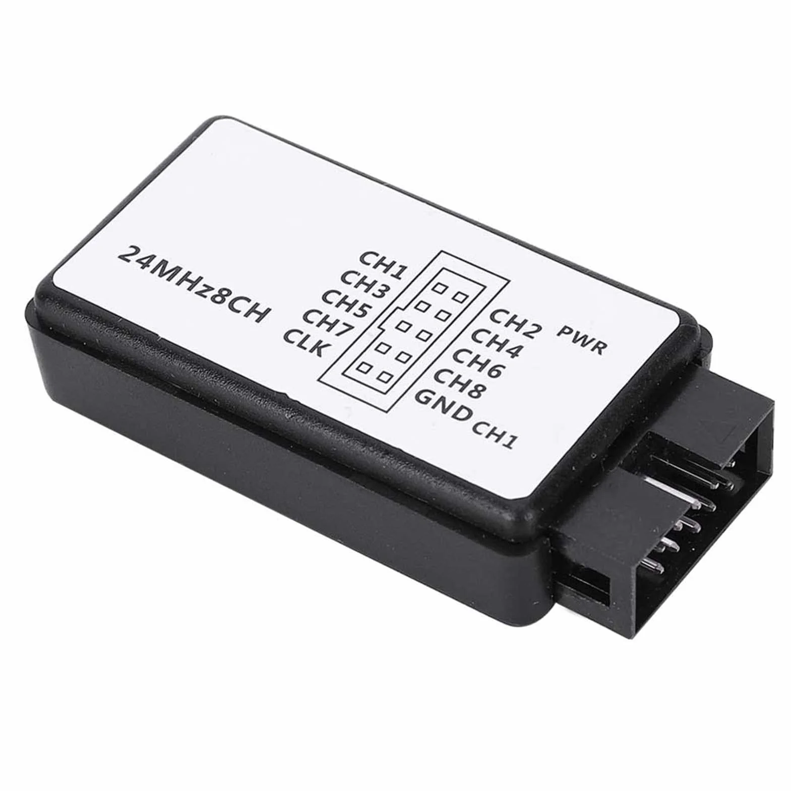 Analizator Stanów Logicznych 8-Kanałowy USB 24MHz Cyfrowy Kieszonkowy z 5PF Pamięcią Wejściową i Akcesoriami