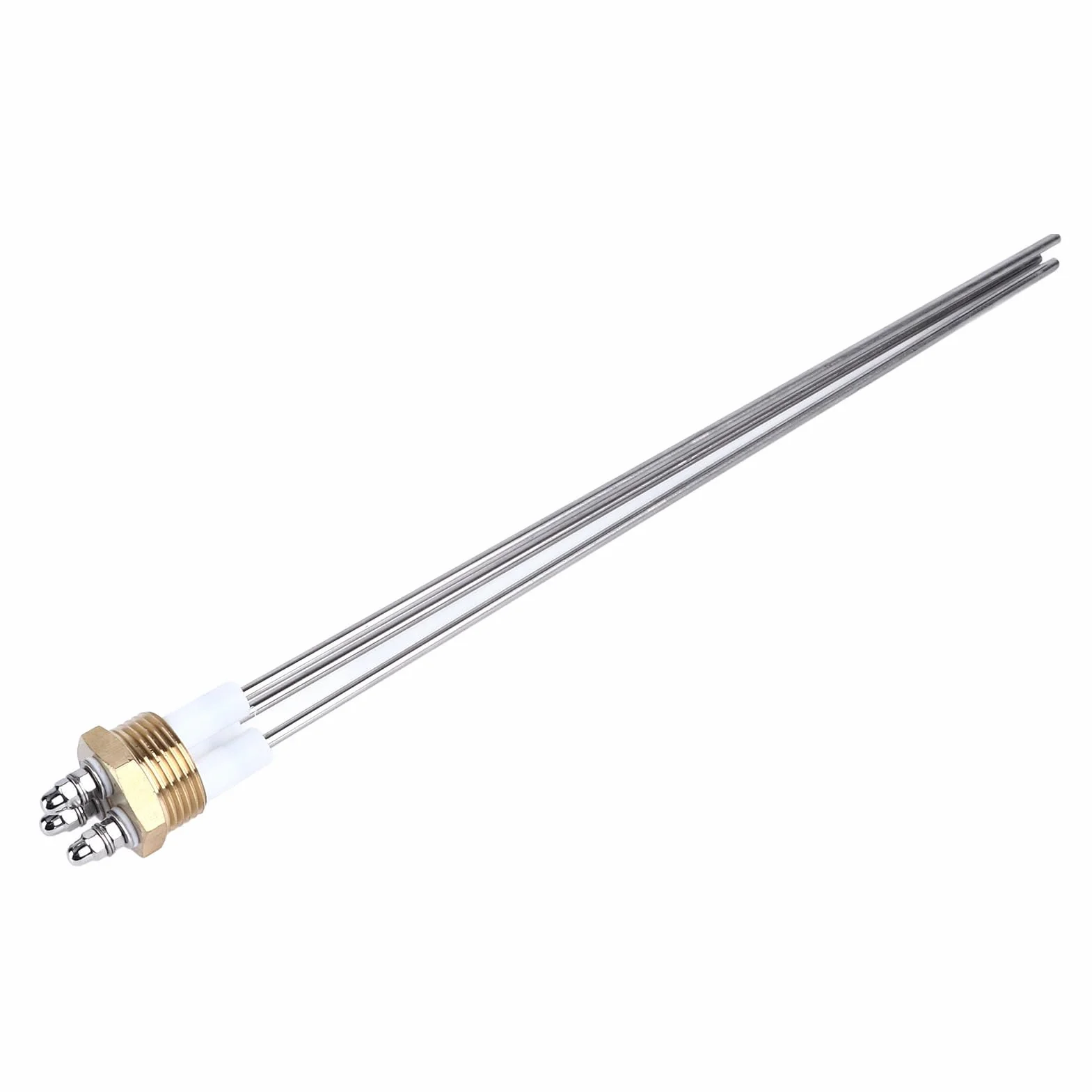 Sonda Poziomu Wody w Bojlerze Miernik Elektroda Pręt 3-pinowy PTFE Mosiądz Stal Nierdzewna, Mocna i Trwała, Temperatura Robocza Nadaje się do Czujnika Poziomu Wody w Bojlerze