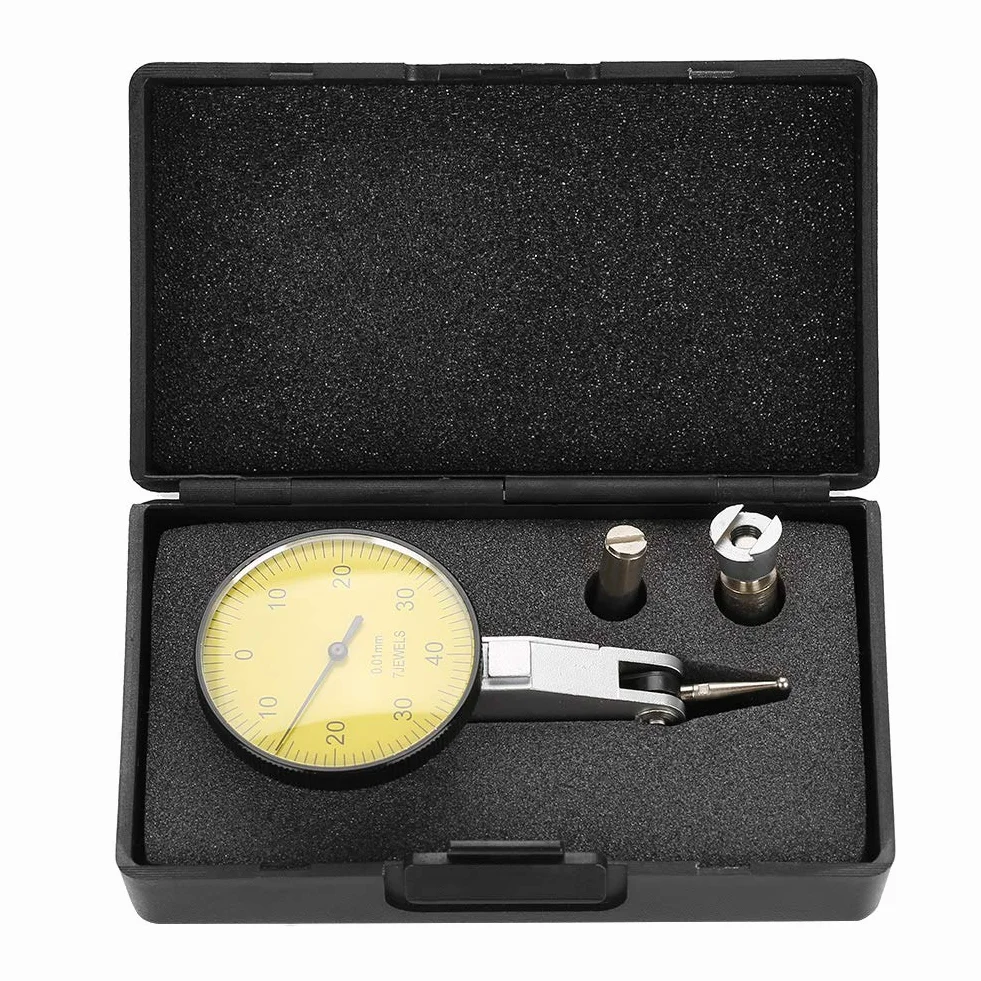 Elprico Dial Test Indicator, Präzision 0,01 mm, Metrisch, Hebelmessgerät, mit Aufbewahrungskoffer