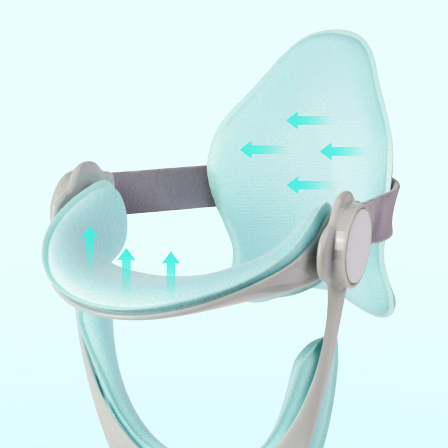 Stabilizator Szyi Regulowany 360 Stopni, Miękkie Wsparcie, Oddychająca Tkanina