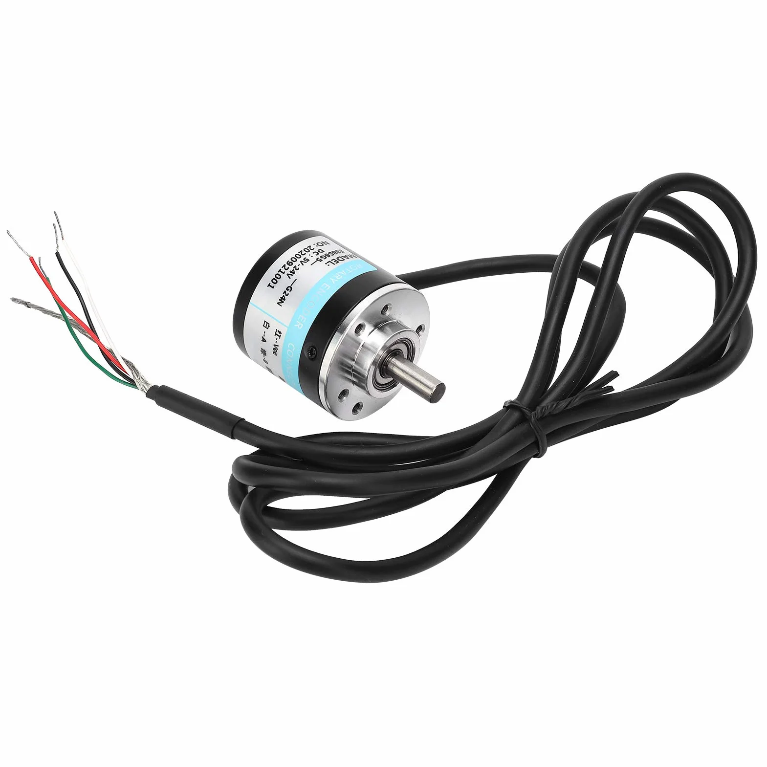 Trzyfazowy enkoder fotoelektryczny DC 5-24 V 3000-6000 obr./min 500 Hz z masywnym trzonem