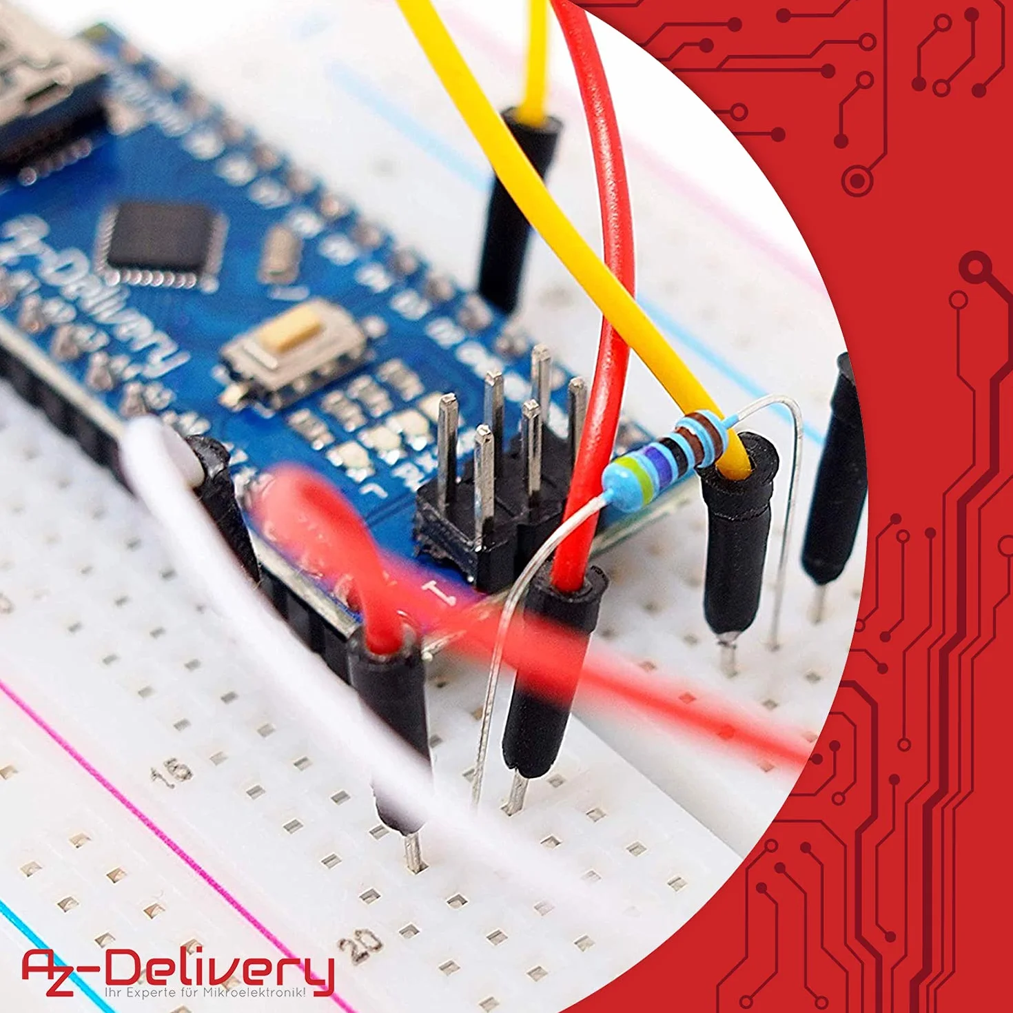 AZDelivery 5 x Rezystory Zestaw rezystorów 525 sztuk Asortyment rezystorów, 0 Ohm -1M Ohm kompatybilny z Arduino i Raspberry Pi w tym E-Book!
