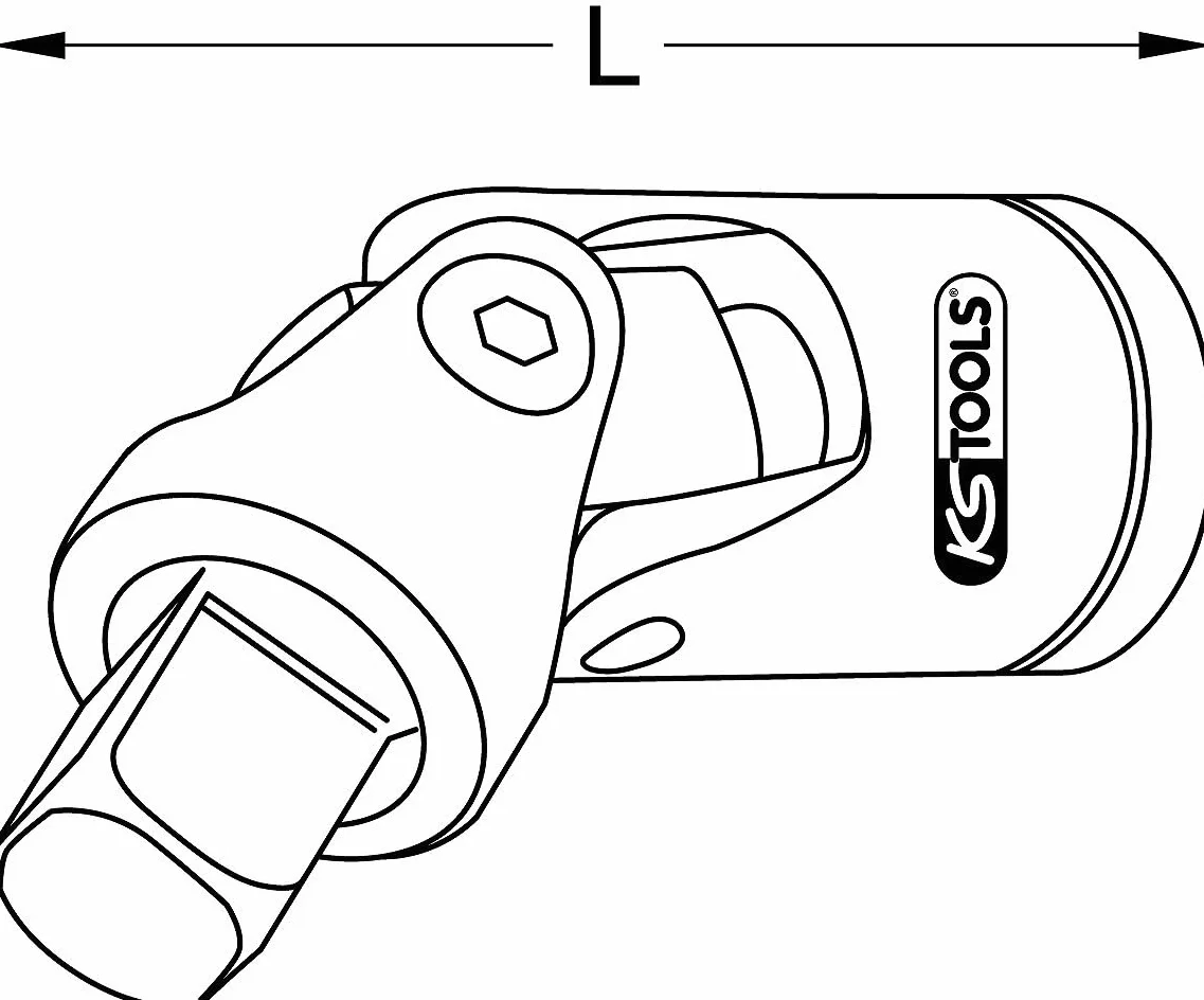 KS Tools 917.3850 Przegub kulkowy, 3/8"