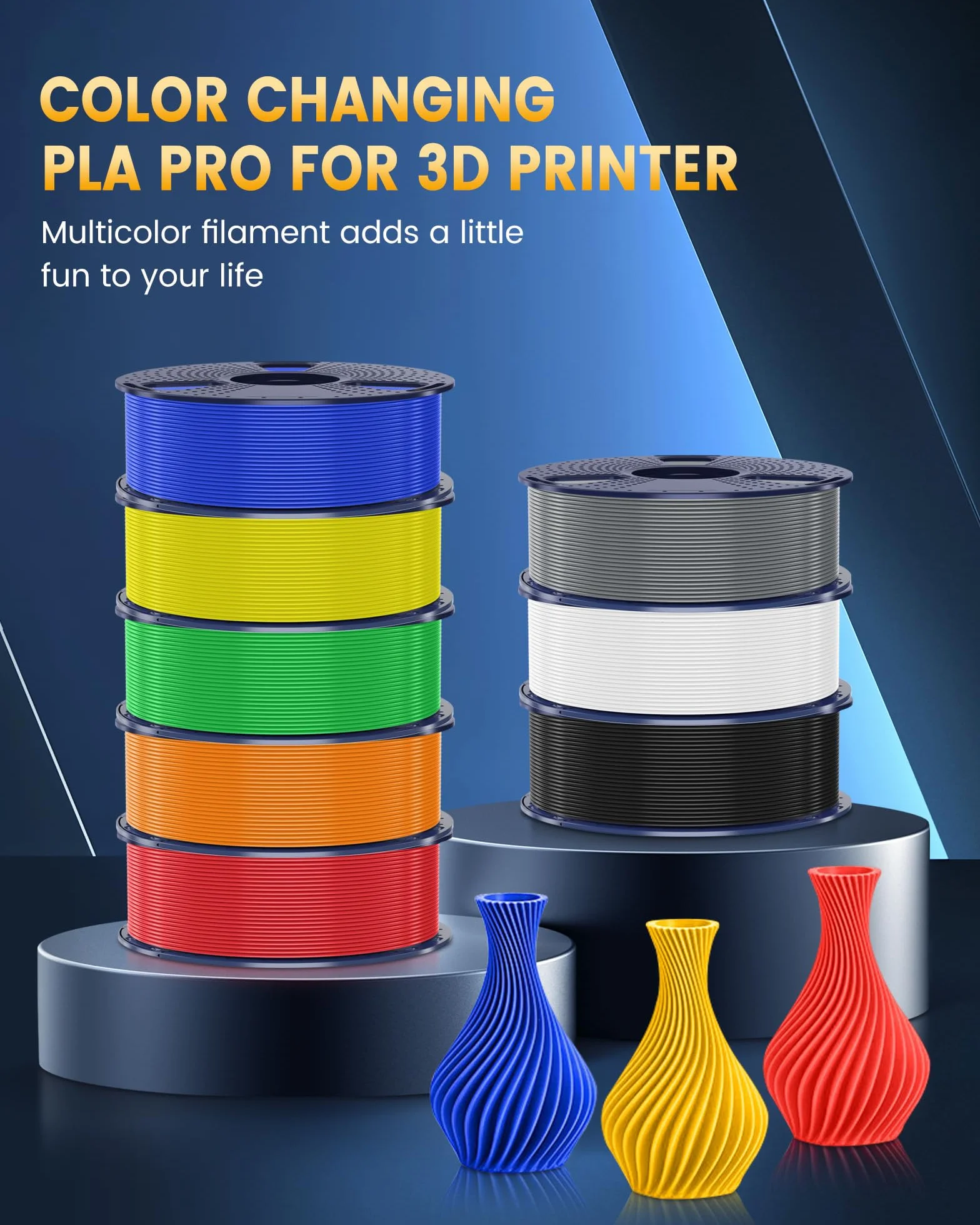 SUNLU PLA+2.0 Filament 1.75mm, Ulepszony filament PLA Plus do drukarek 3D, Mocniejszy i bardziej wytrzymały, Szybki filament PLA+ do Drukarki 3D, Szpula 1 kg, Biały