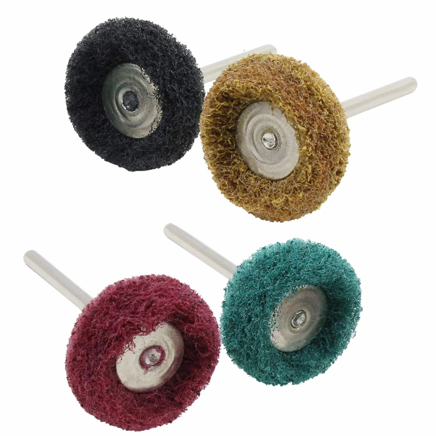 HSeaMall 40 szt. tarcze polerskie 2,5 cm 80/150/240/300 Grit do narzędzi obrotowych