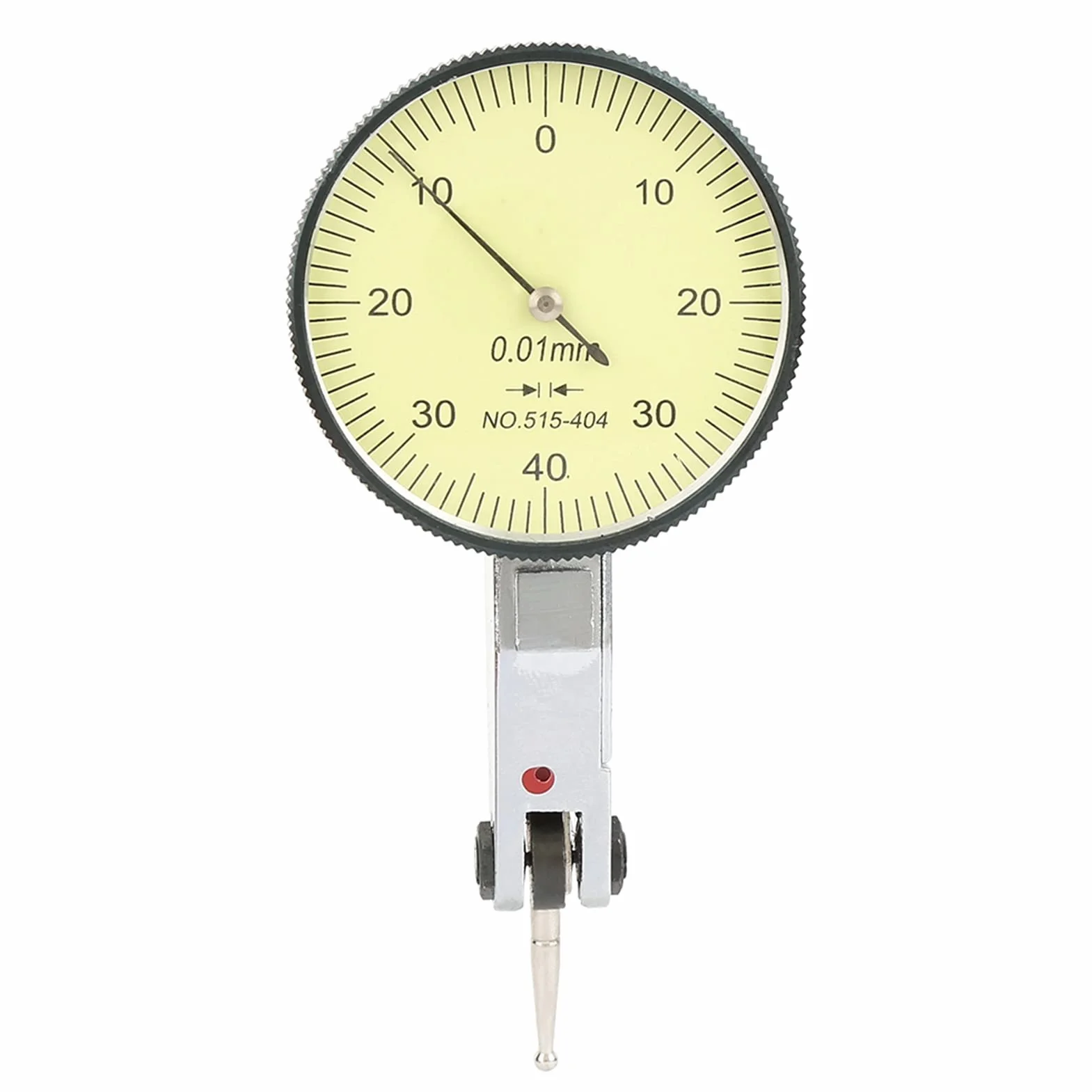 0-40-0 0,01 mm Präzision Wolfram Stahl Messuhr Metrische Schwalbenschwanzschienen Messuhr Messuhr Messuhr Mit 2 Sonden(Wolframstahl)