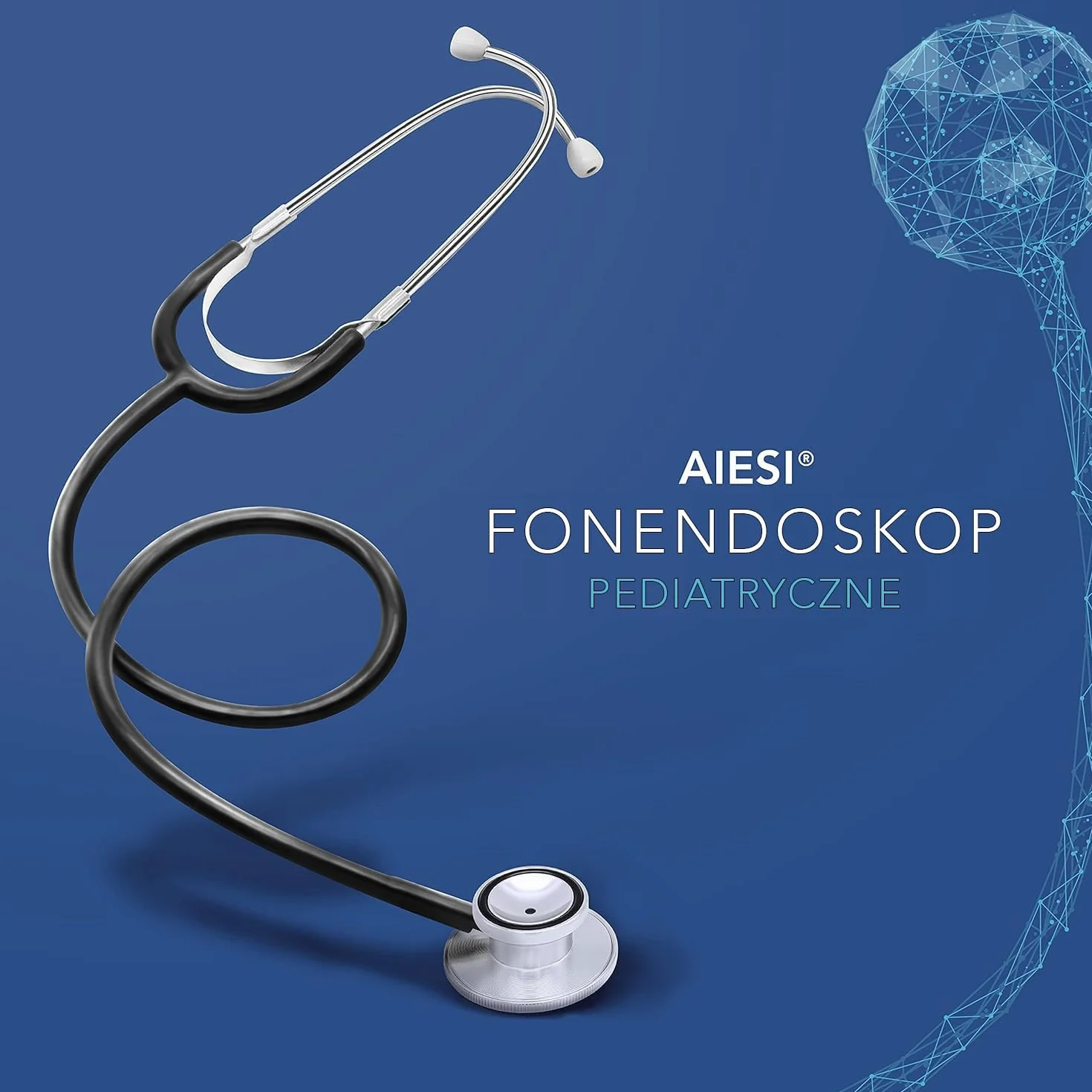 AIESI Stetoskop Dziecięcy Czarny DOCTOR BABY SCOPE 24 miesiące