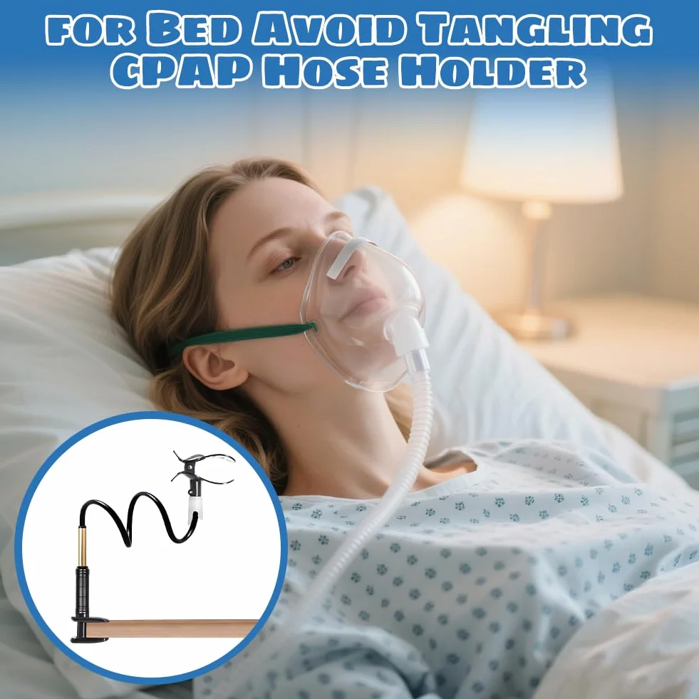 Regulowany uchwyt na wąż CPAP z klipsami 360° elastyczny wytrzymały