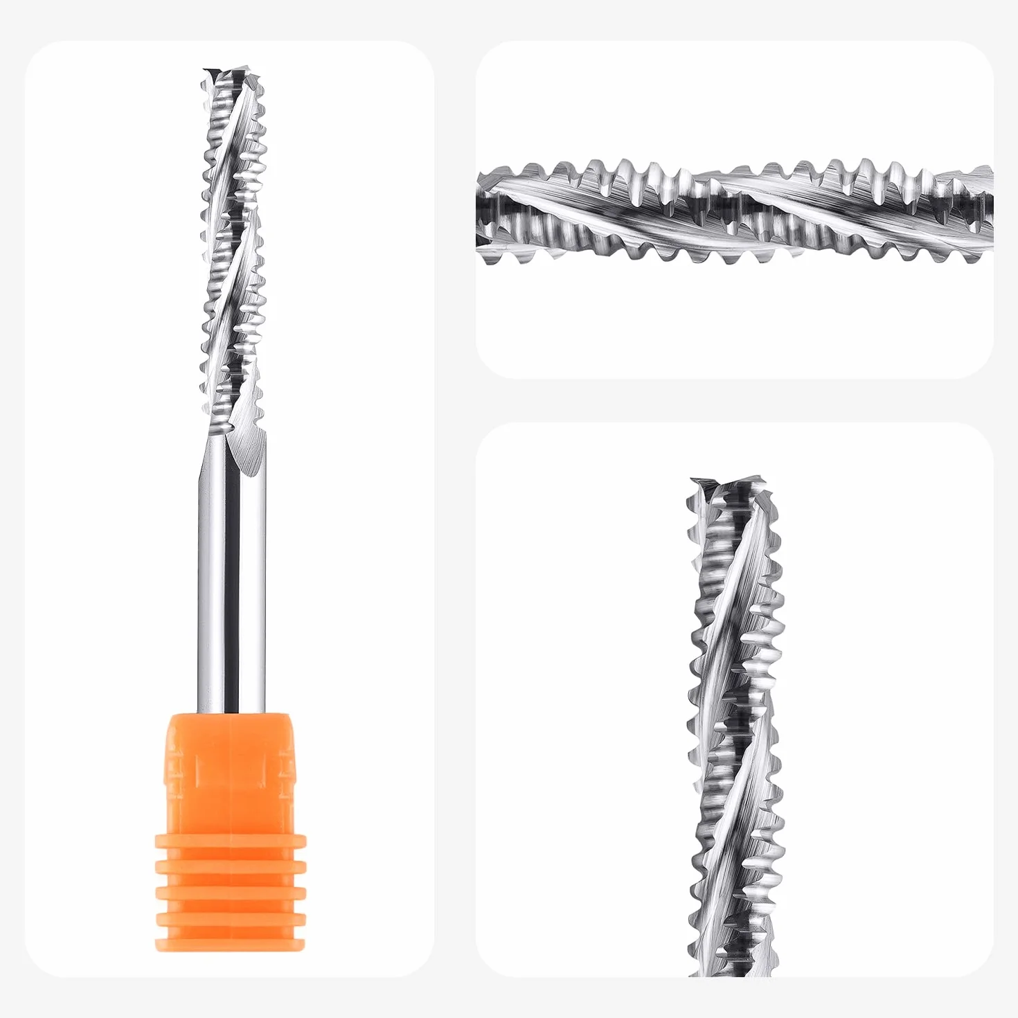 SpeTool Frez zgrubny o średnicy trzpienia 6 mm, frez z twardego metalu, frez maszynowy CNC