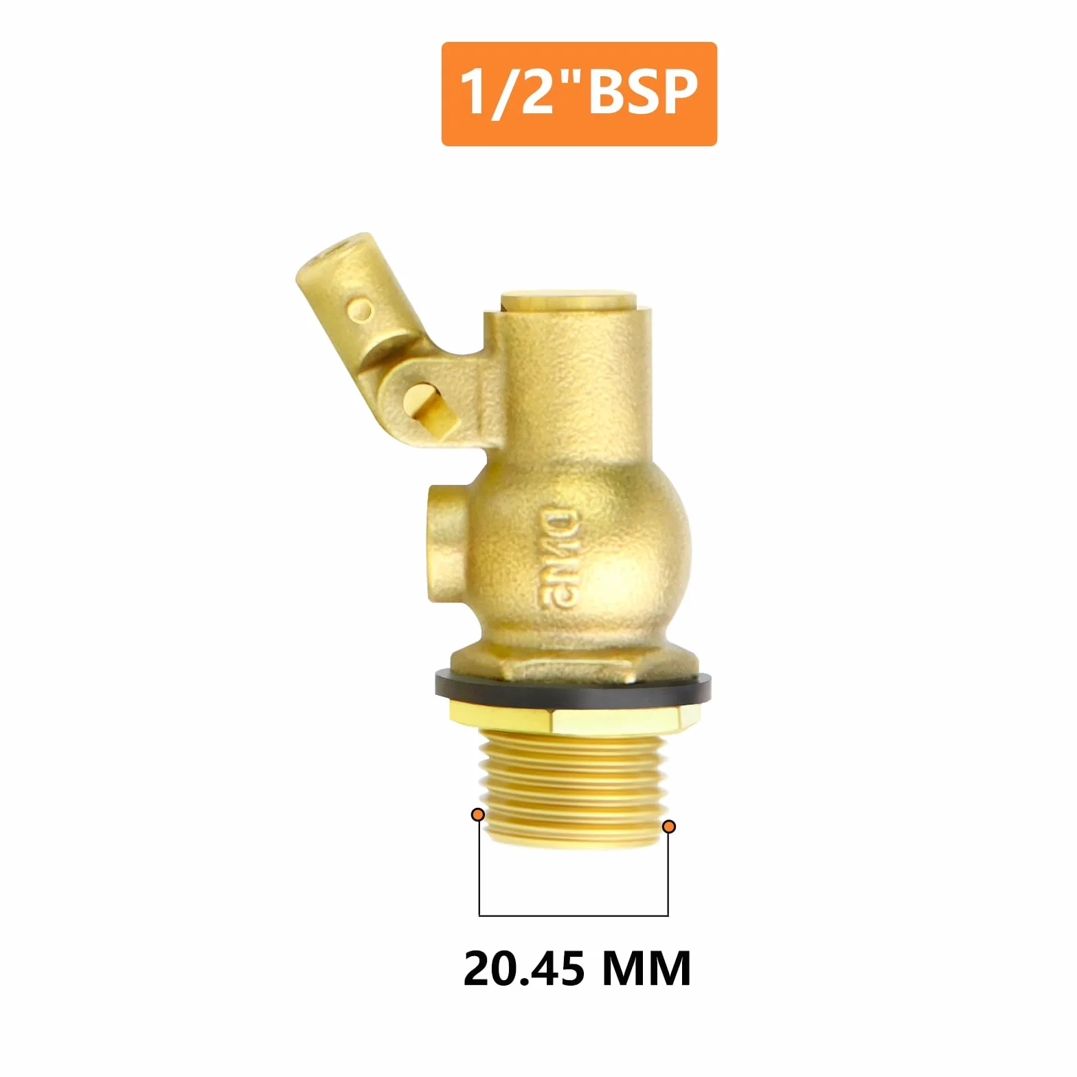 GASHER 2 sztuki 1/2" BSP 304 zawór kulowy pływakowy, DN15, regulowany zawór kulowy do zbiornika na wodę do zbiornika na piętrze, basenu, kontrola poziomu wody