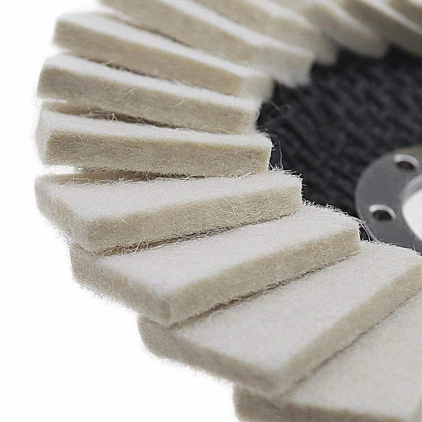 Nakładki polerskie 125 mm do szlifierki kątowej, filcowa tarcza 22,23 mm, zestaw 6 sztuk
