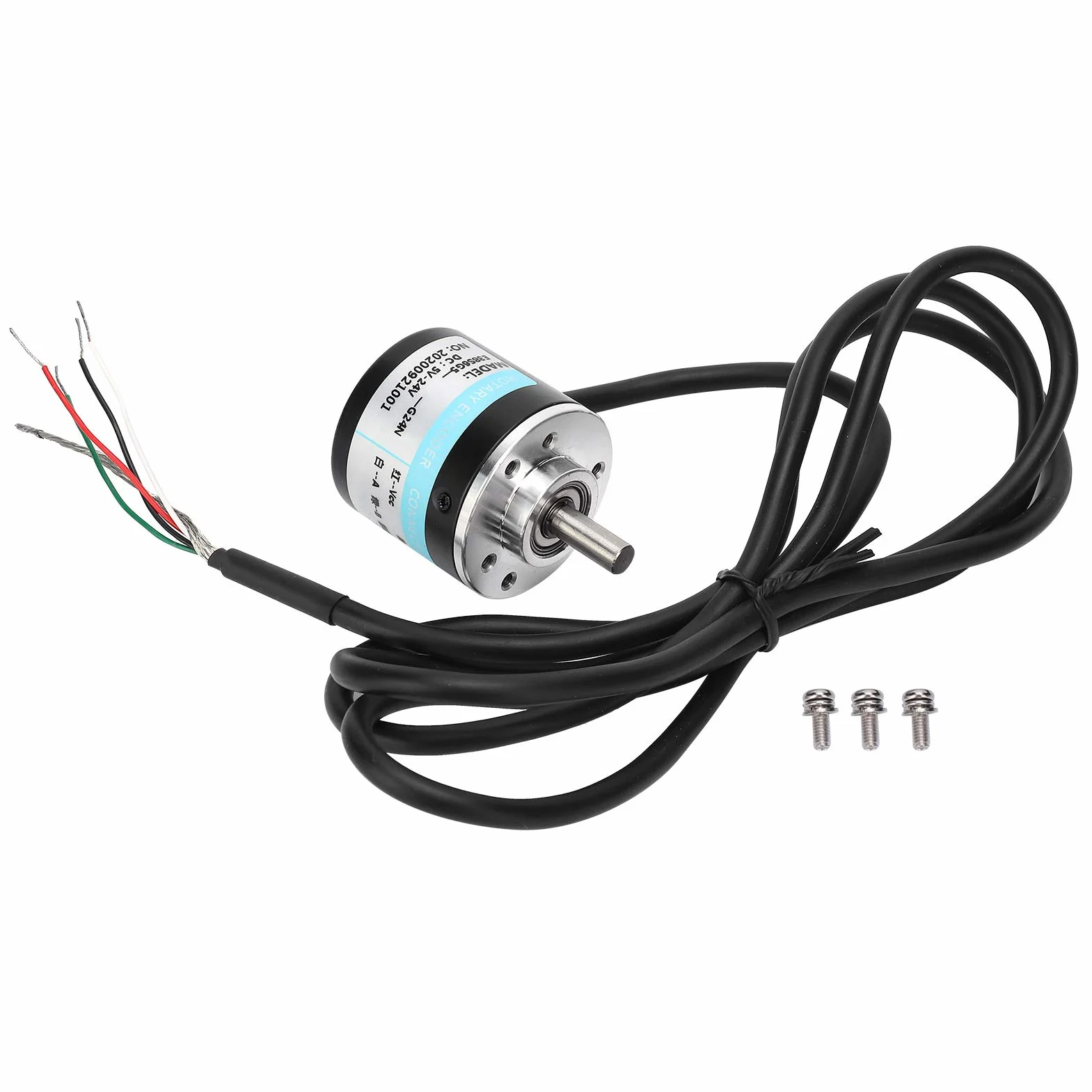 ABZ trzyfazowy enkoder fotoelektryczny DC 5-24 V 3000-6000 obr./min enkoder z masywnym trzonem do pola inżynierii automatycznej (600 HZ)