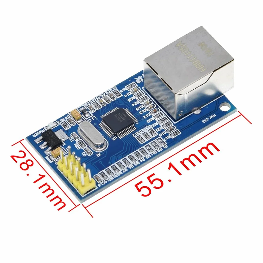 Hailege W5500 LAN Ethernet Module 3.3V/5V TCP/IP51/STM32 SPI