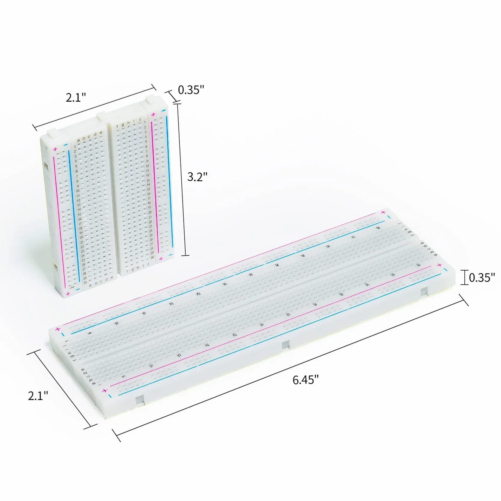 SUNFOUNDER Zestaw 5 desek protokołowych 3 szt. 830 punktów, 2 szt., 400 punktów, kompatybilne z blokami łączącymi Arduino Proto Shield Distribution