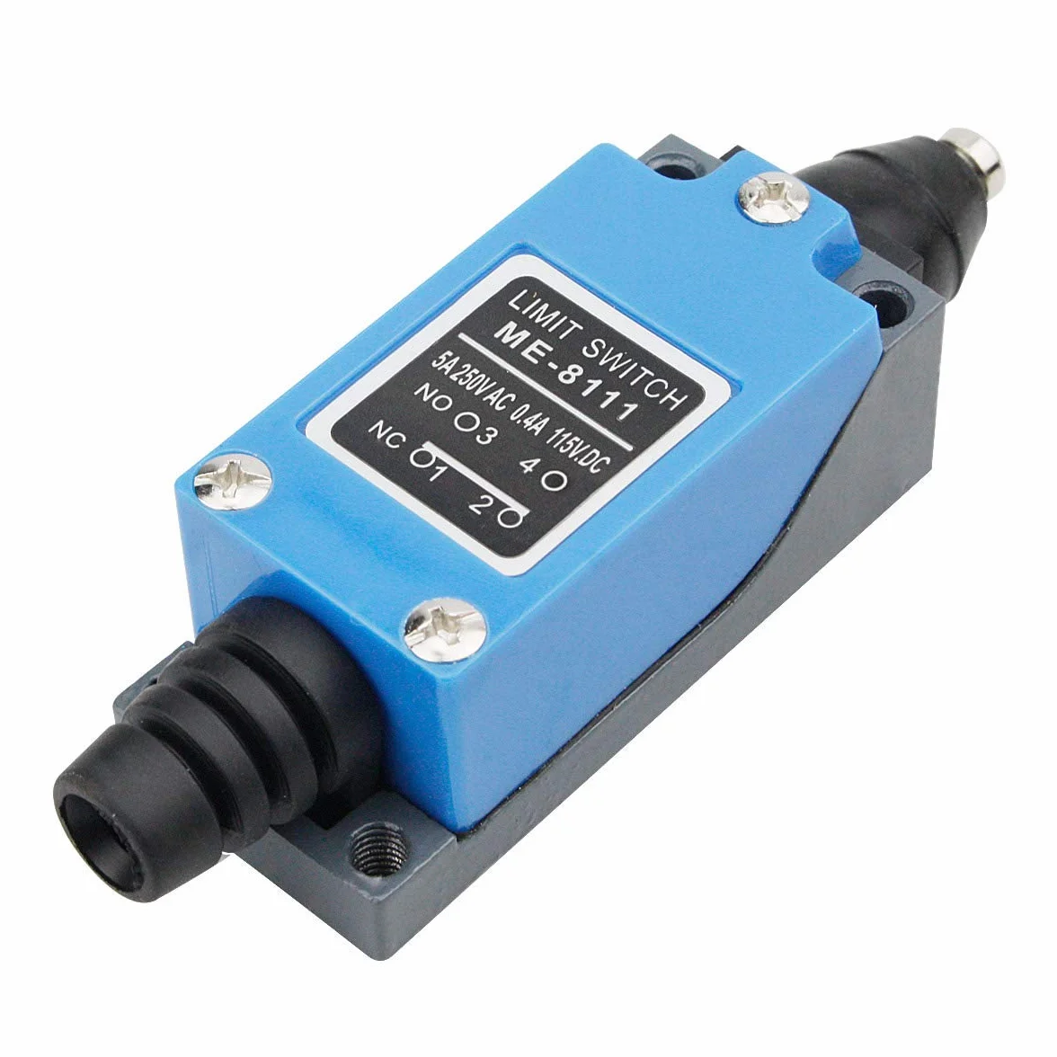 GUUZI 4 sztuk Tłok Wyłącznik Krańcowy 1NC 1NO ME-8111 Tłok Chwilowy Wyłącznik Krańcowy do Młyna CNC Drukarka 3D Przełącznik Drzwi 0~250V/5A