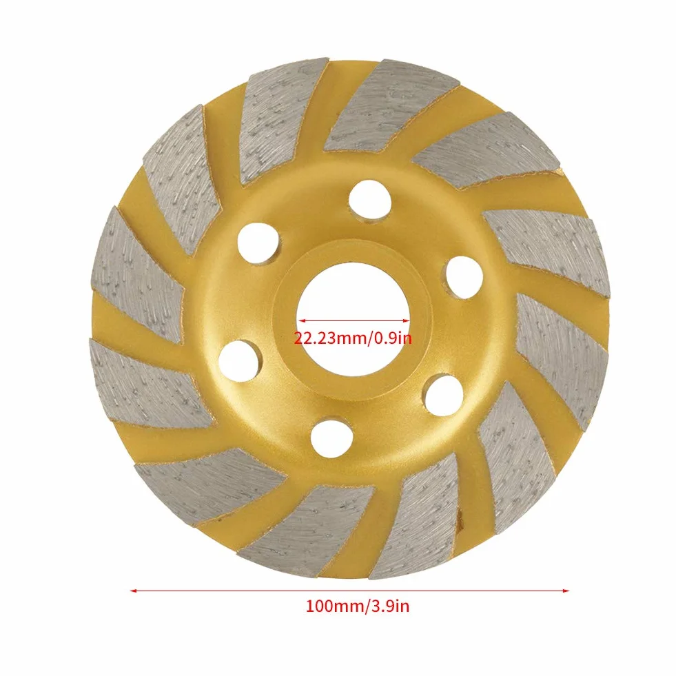 # 100 ścierne koło szklane, 6 otworów 100 mm * 4,5 mm tarcza diamentowa segmentowa używana do szlifowania betonu, marmuru