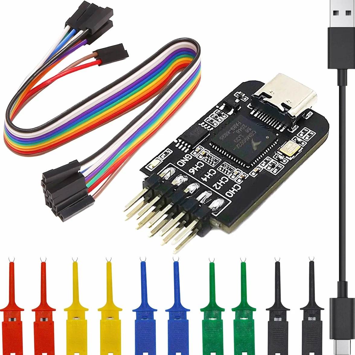 Logic Analyzer 8 CH 24 MHz interfejs typu C ARM-FPGA mikrokontroler analiza protokołów