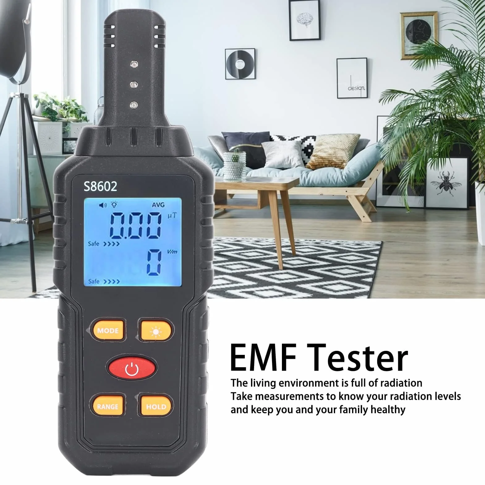 Tester Promieniowania Elektromagnetycznego ABS EMF Detektor Elektrycznego Pola Magnetycznego do urządzeń Elektrycznych i Przewodów Elektrycznych