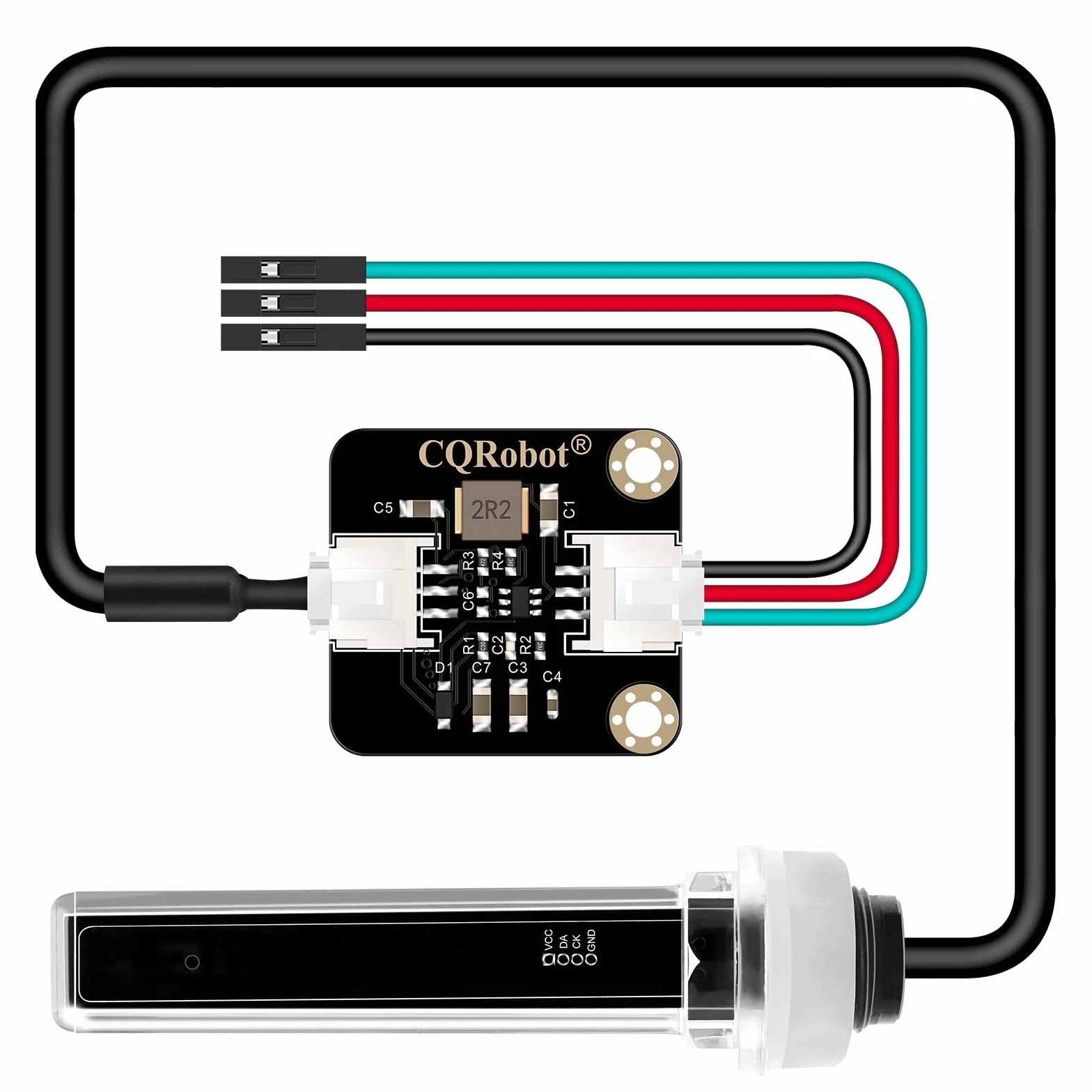 CQRobot Kontaktowy fotoelektryczny czujnik poziomu cieczy kompatybilny z Arduino i Raspberry Pi. do automatycznych systemów nawadniania, akwariów, roślin, ogrodu, rolnictwa itp.