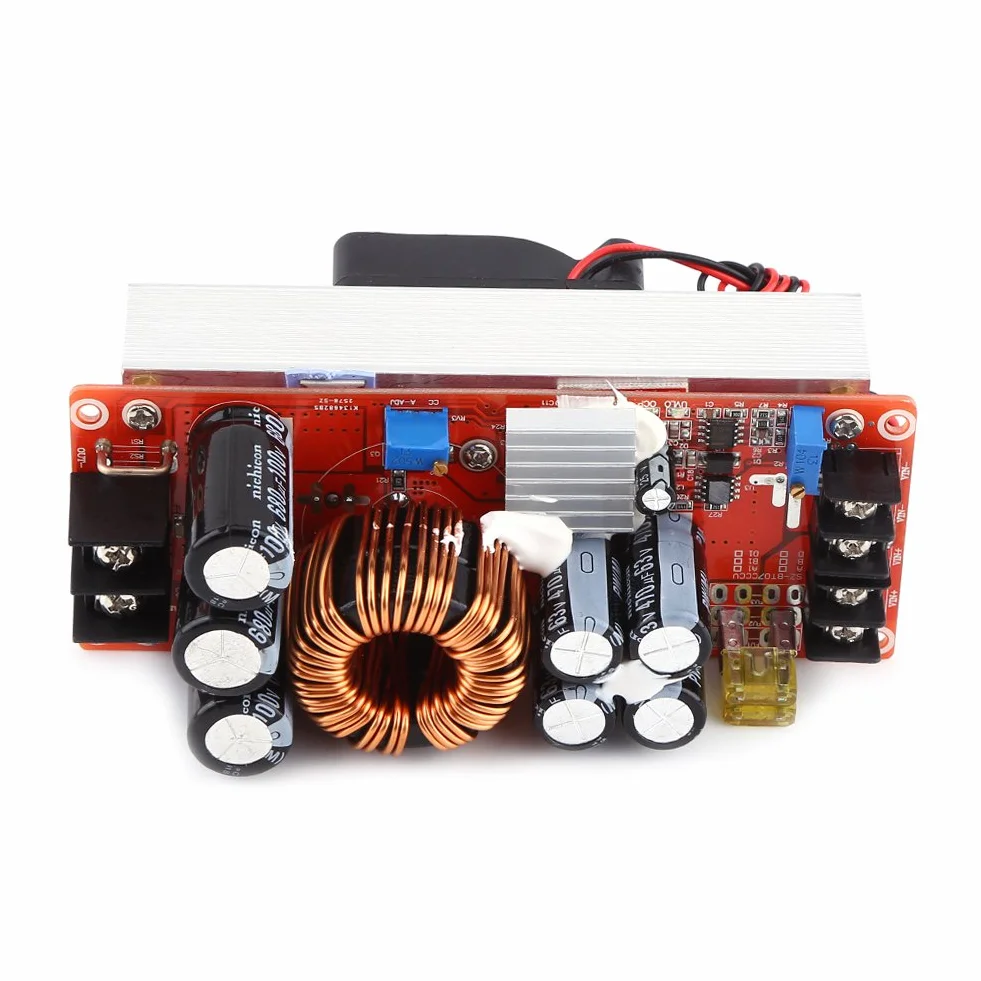 Boost Step-up DC-DC 1500 W, Moduł doładowania dla urządzeń elektrycznych, DC-DC Boost Converter Step-up Moduł Zasilania w 10~60 V out 12~90 V