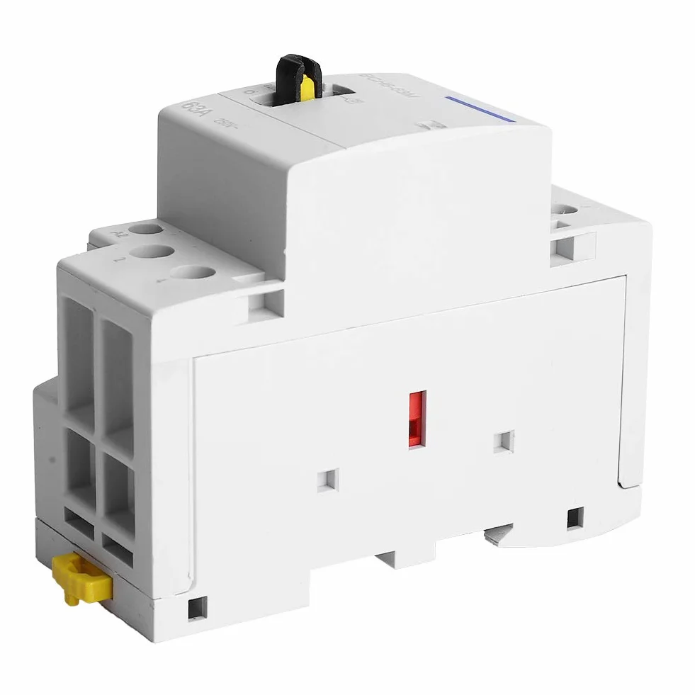 BCH8-63M Stycznik AC 230V 2P 63A 2NO Modułowy na Szynę DIN z Ręcznym Przełącznikiem