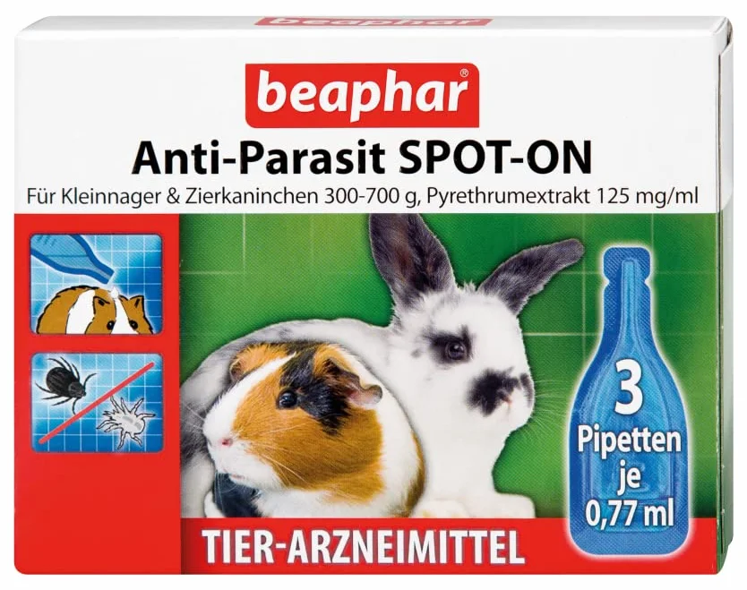 Anti-Parasit SPOT-ON dla małych paznokci 300-700 g 3 x 0,4 ml pipety