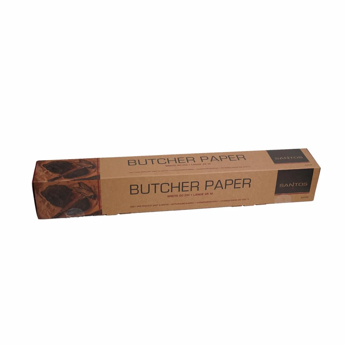 SANTOS Oryginalna rolka papieru rzeźniczego 60 cm x 10 m mocny niepowlekany do wędzenia i grillowania low and slow