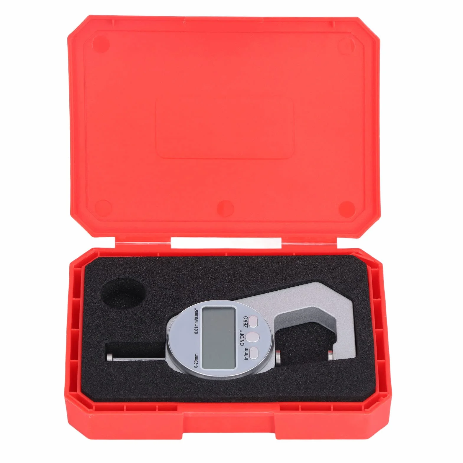 Grubościomierz Cyfrowy 0-20mm Elektroniczny z Wyświetlaczem LCD do Metalu