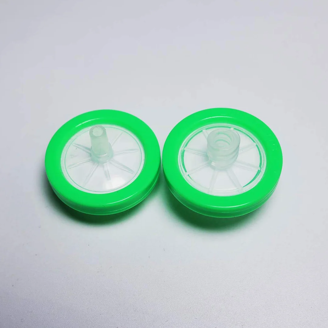 LINKTOR Filtry natryskowe Nylon filtracja orangniczna średnica 25 mm 0,22 µm rozmiar porów niesterylne, opakowanie 20 szt