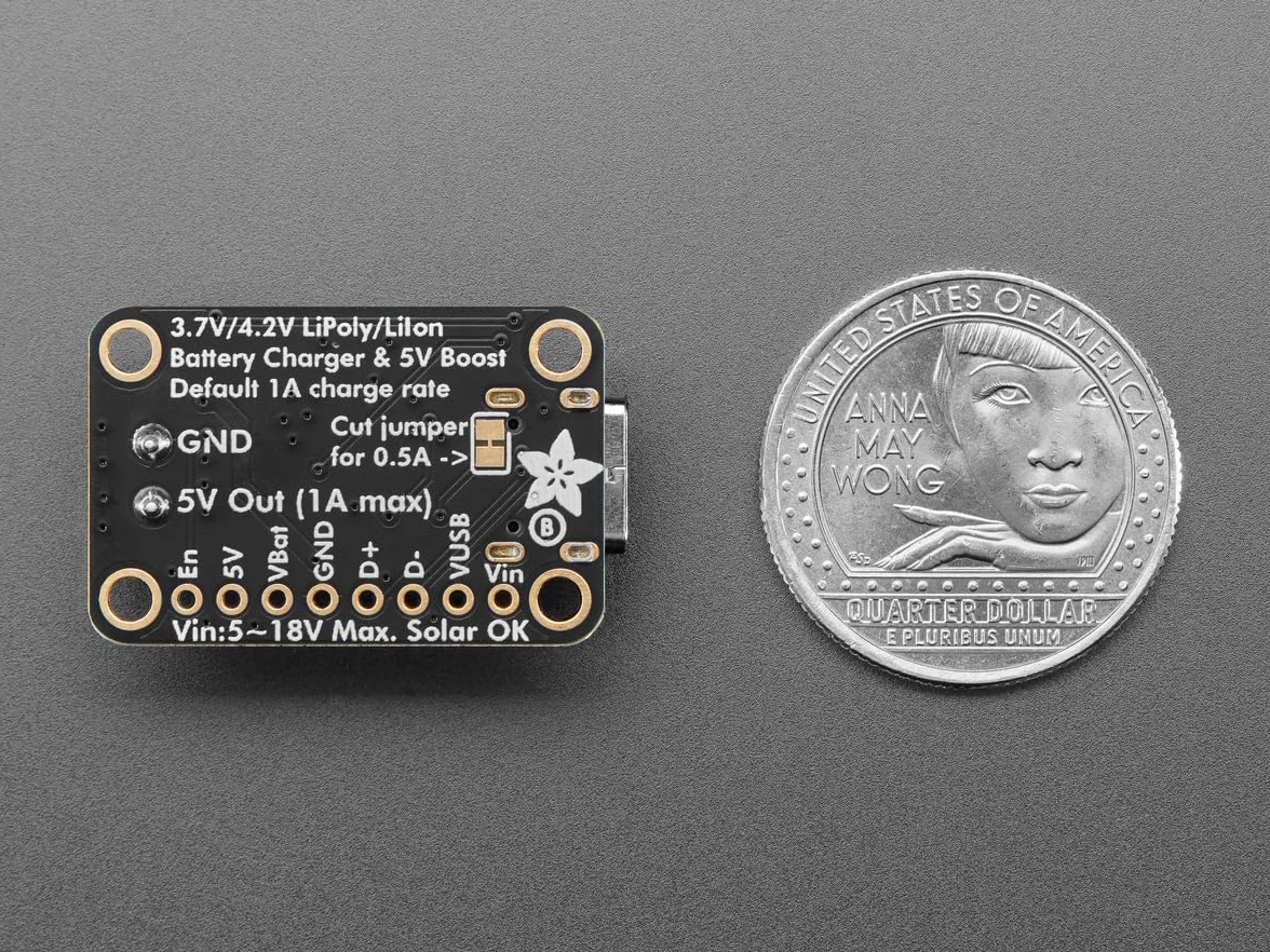Adafruit bq25185 USB/DC/Solar moduł ładowania z 5 V Boost Board