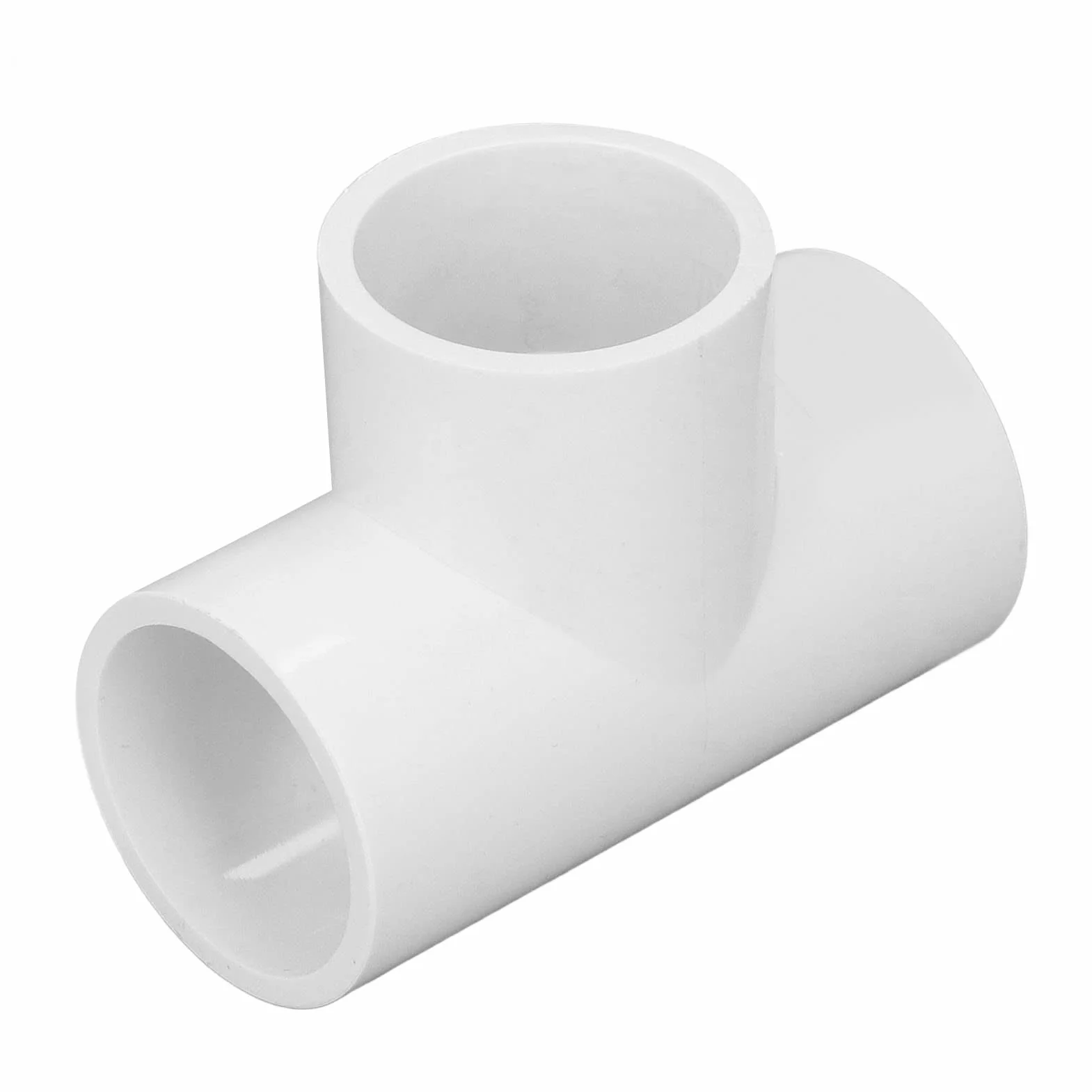 Łącznik rurowy PCW trójdrożny 20 mm 25 mm 32 mm biały do instalacji wodnej