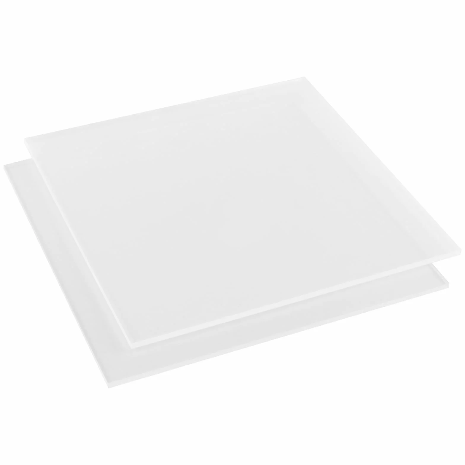ZOENHOU 2 płyty z pleksiglasu, 300 x 300 mm, grubość 6 mm, przezroczyste płyty ze szkła akrylowego do projektów DIY, ramek na zdjęcia, malowania, wystaw projektów, dekoracji stołu i majsterkowania