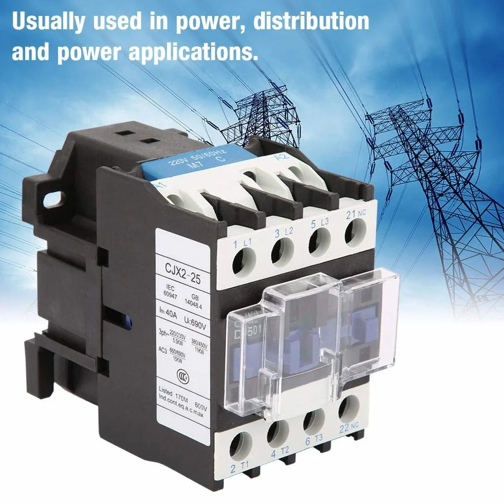 Łącznik prądu zmiennego CJX2-2501 220 V 25 A