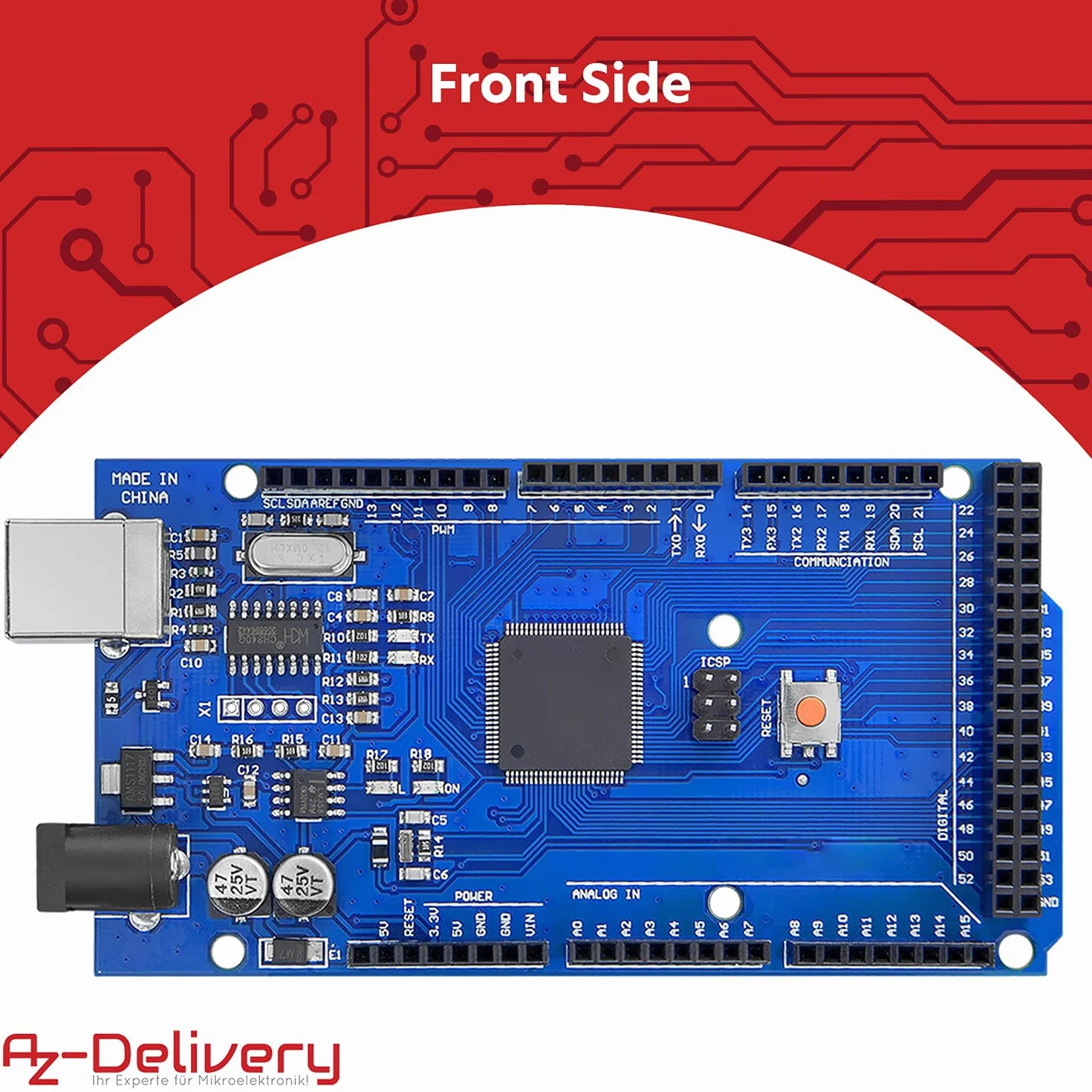 AZDelivery AZ-MEGA2560-Board z AZ-MEGA2560-Board w tym E-Book!