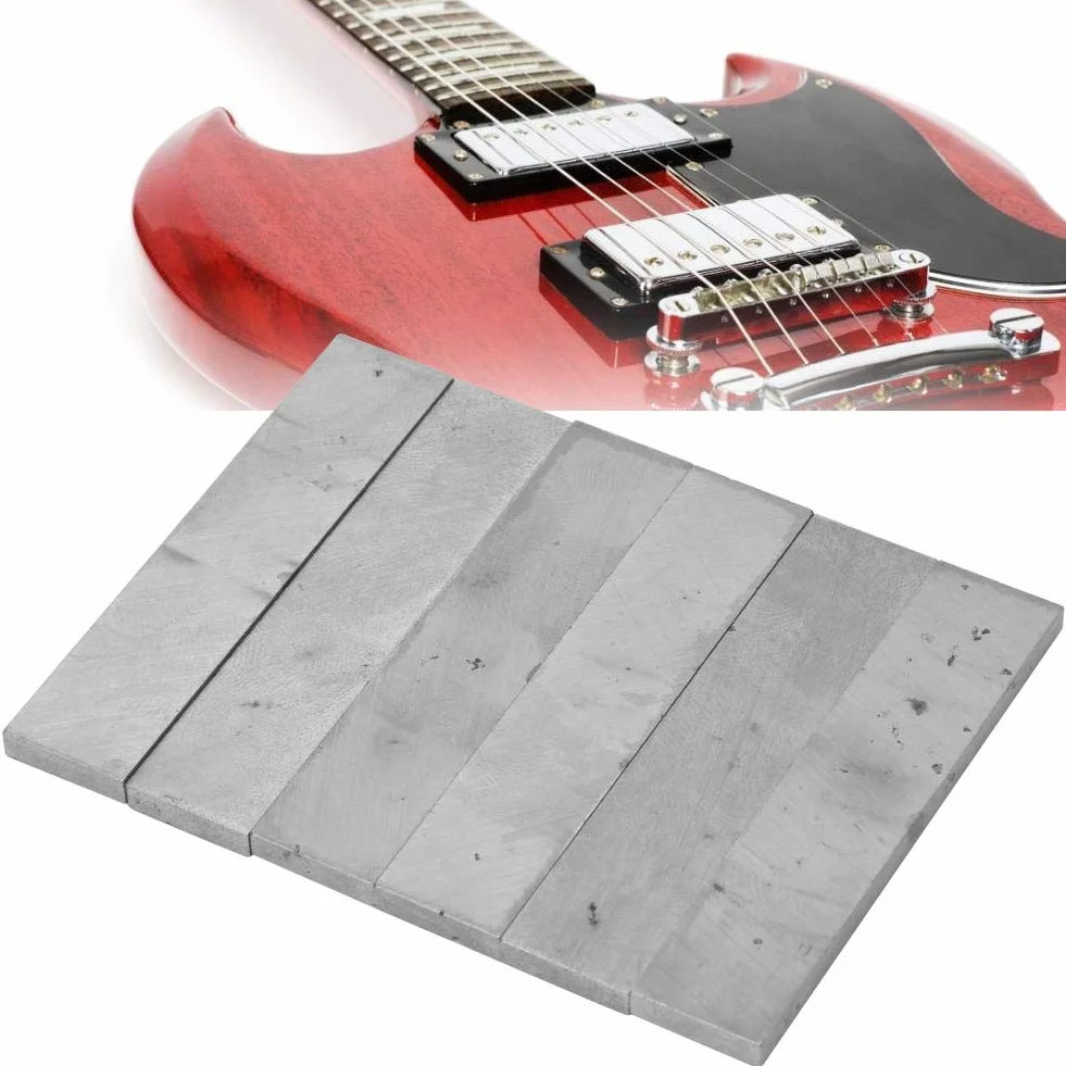 6 szt. Alnico 5 Humbucker Bar Alnico 5 Magnesy do Humbuckerów, Magnesy do Przetworników Gitarowych Alnico 2 Magnet Pickup Namagnesowany Magnes do Przetworników Gitary Elektrycznej