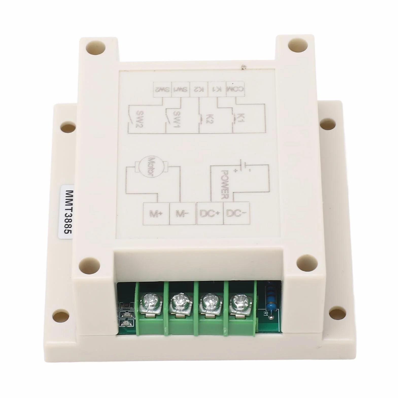 Sterownik Silnika Prądu Stałego do Przodu i do Tyłu z Pilotem 12-24 V DC 10 A Moduł Sterowania Silnikiem do Silników DC 12 V 24 V ŚwiatłA LED Systemy Kontroli Dostępu do Drzwi