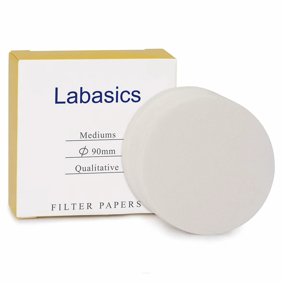 Labasics Papier Filtracyjny Średnica 90 mm 15-20 mikronów 100 sztuk